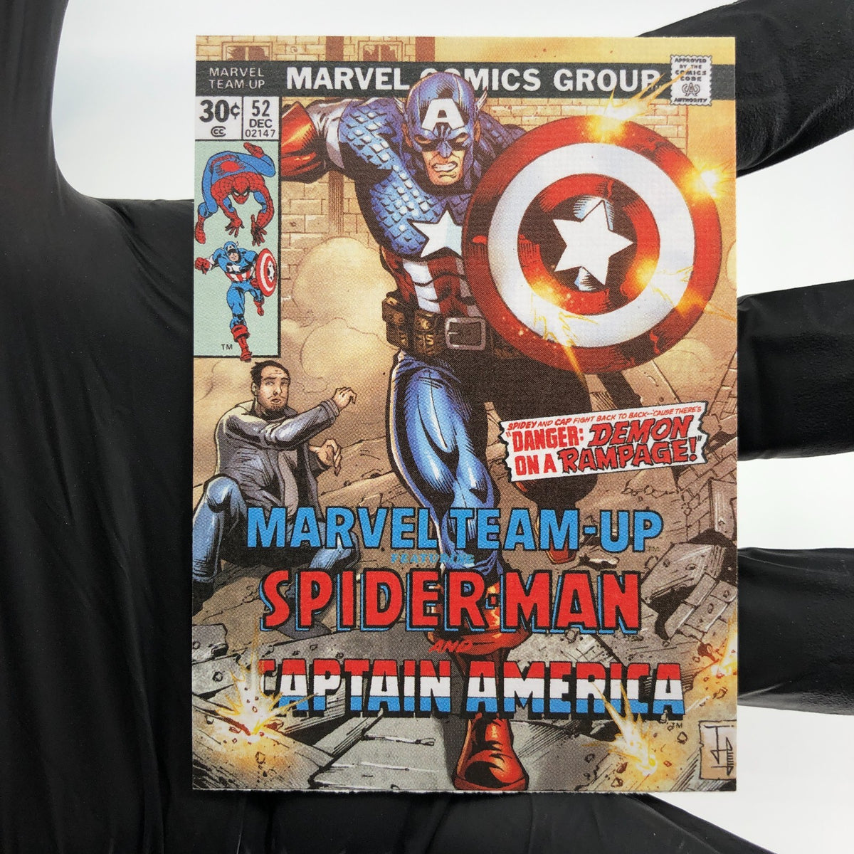 Marvel Card Captian America 79 Canvas Comic Covers Upper Deck Renditions [NM]