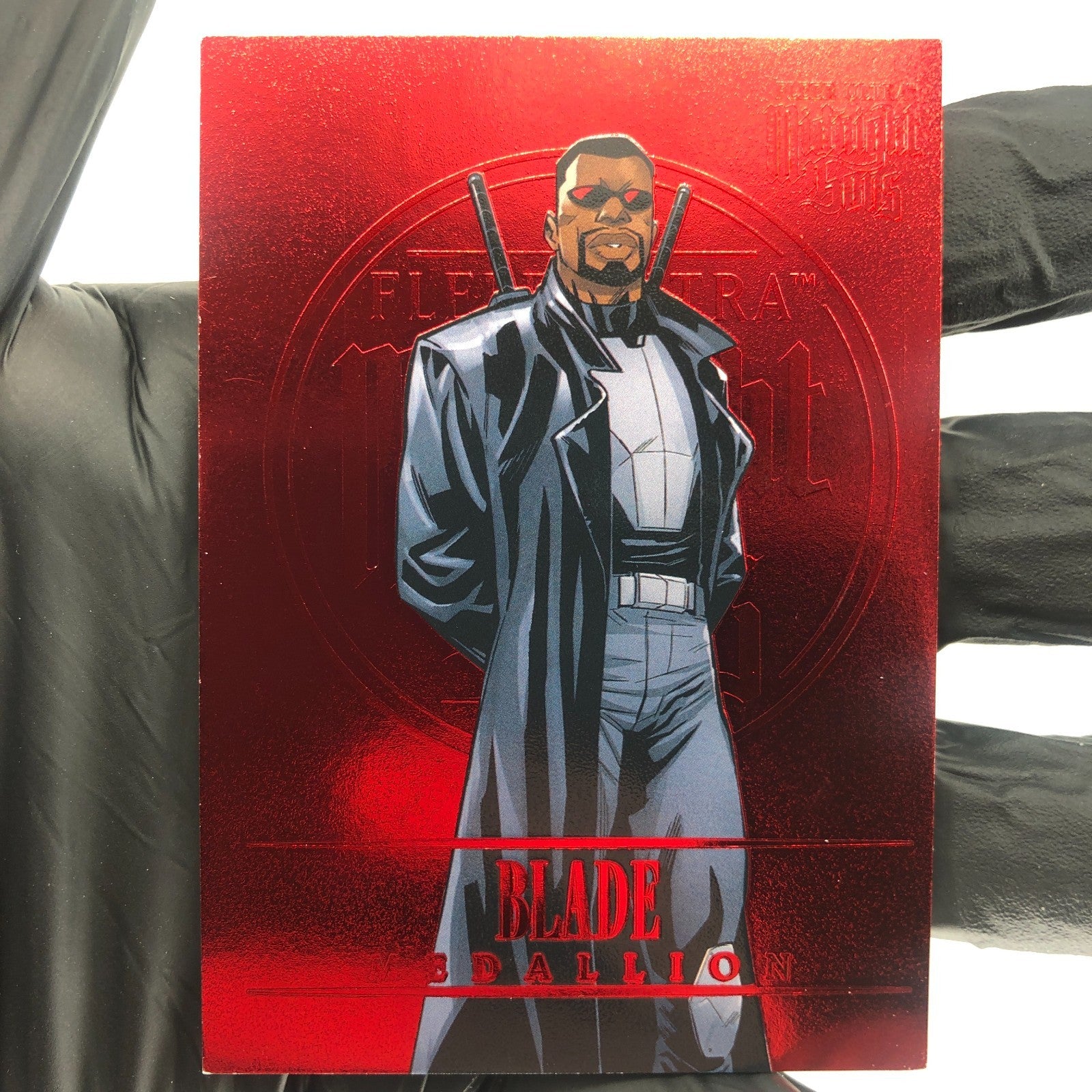 Marvel Card Blade M-5 Ruby /50 Midnight Sons 2022 Fleer Upper Deck [Exc.]