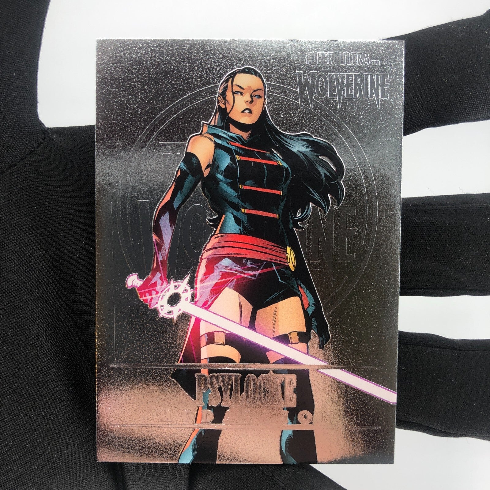 Marvel Card Psylocke M-36 Medallion Fleer Upper Deck Wolverine Ultra [Rank A]