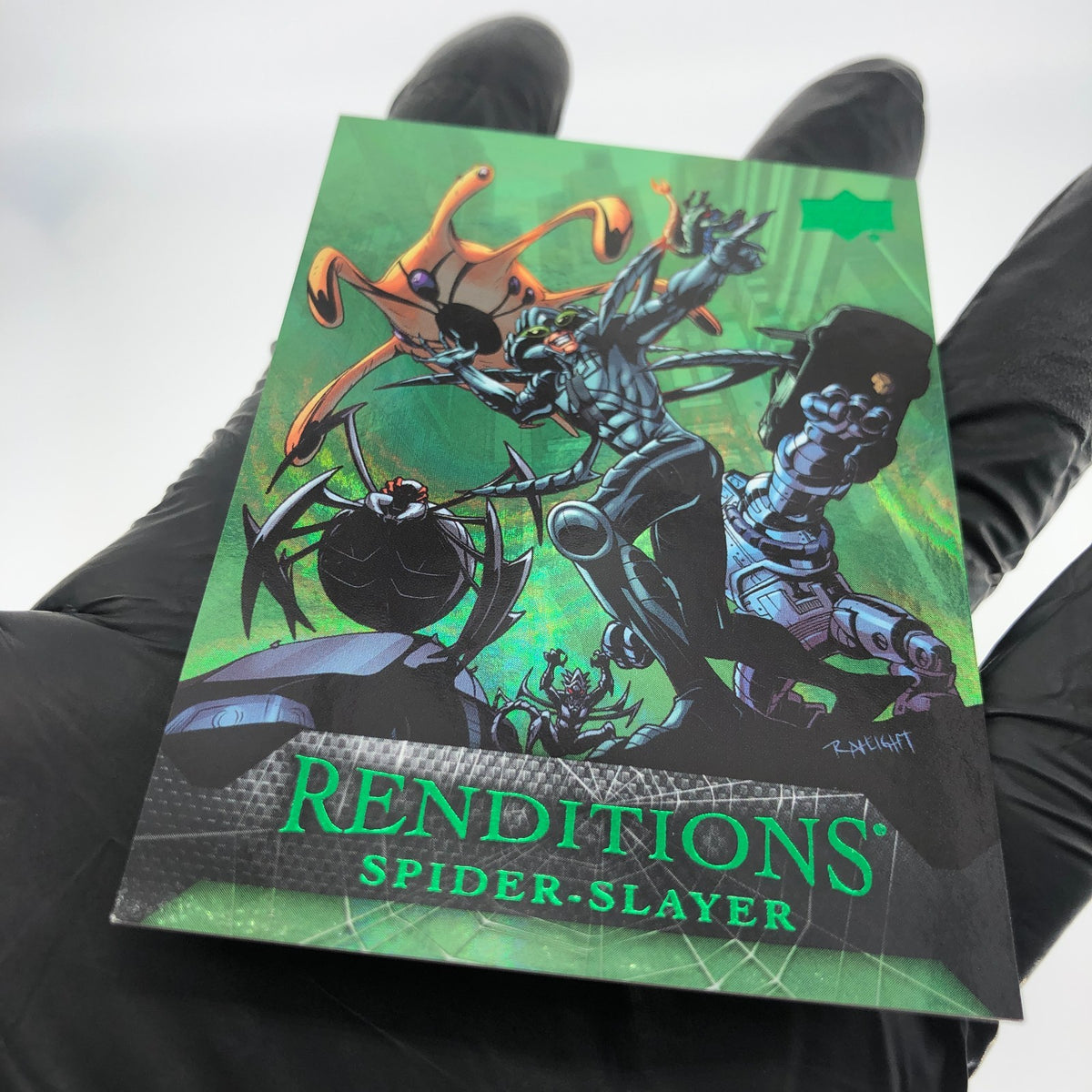 Marvel Card Spider-Slayer 59 Green  /399 Fleer Upper Deck Renditions [NM]