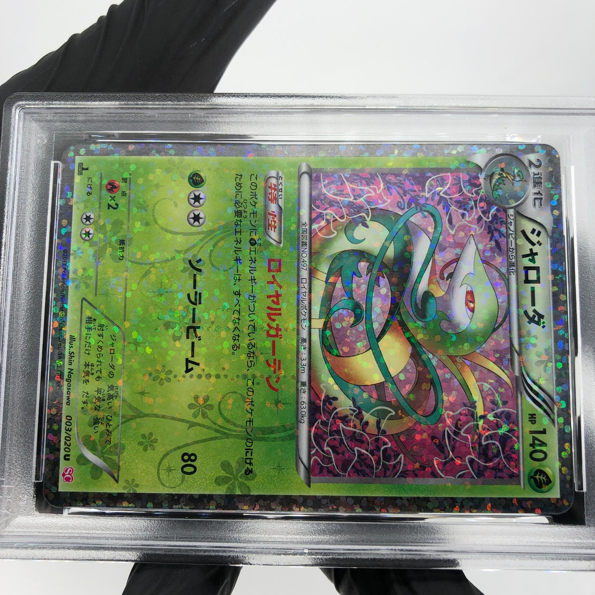PSA 9 Pokemon Card Serperoir 003/020 U SC 1.Edition Shiny Japanese Karte [9]