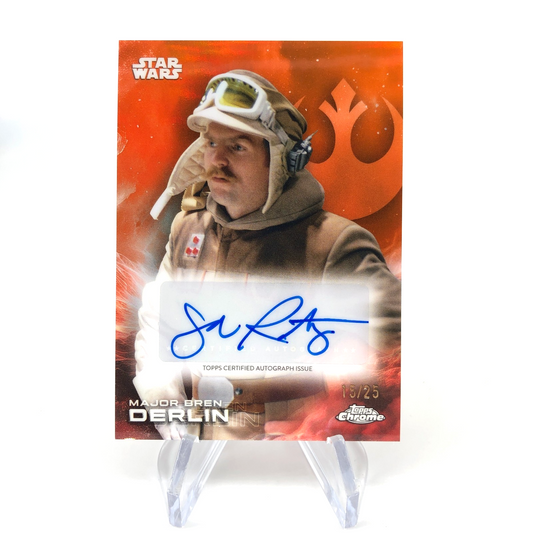 Star Wars Topps Chrome 2025 Bren Derlin A-JR  /25 Signed John Ratzenberger [NM]