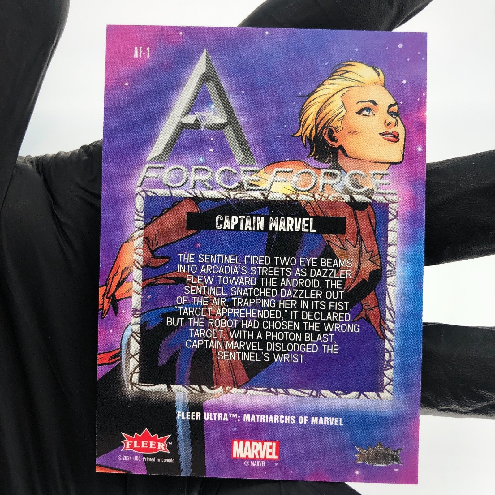 Marvel Card Captain Marvel AF-1 Force Matriarchs 2024 Fleer Upper Deck [NM]