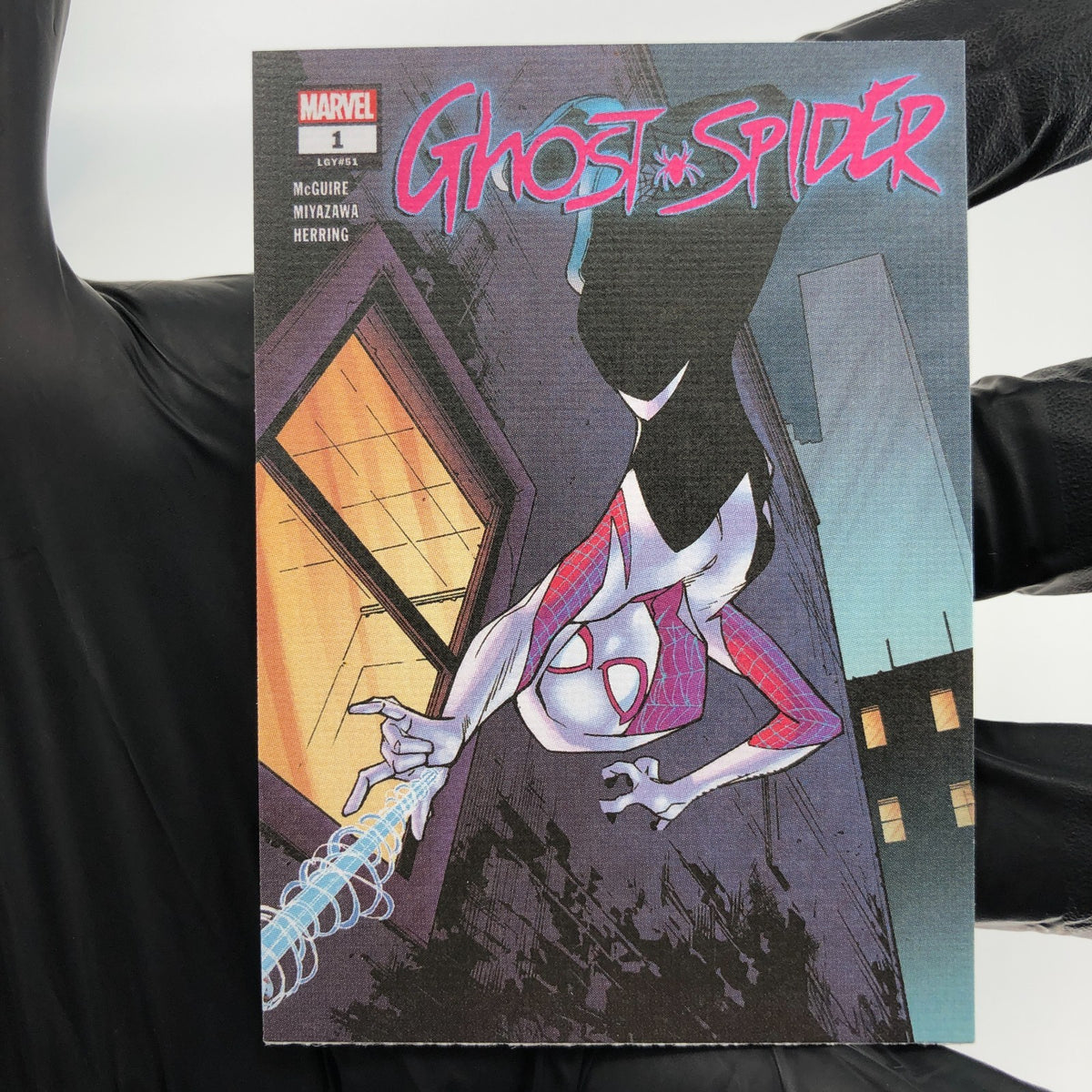 Marvel Card Ghost-Spider Gwen 88 Canvas Comic Covers Upper Deck Renditions [NM]