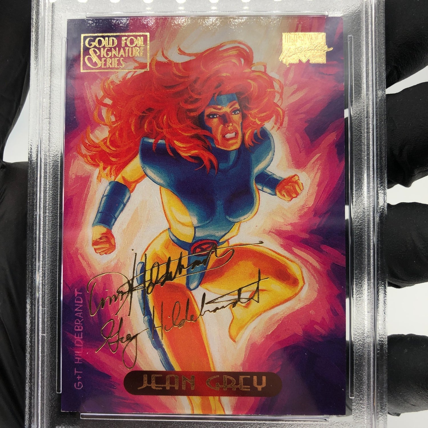 PSA 6 Marvel Card Jean Grey 45Gold Signature Upper Deck Masterpieces 1994 [6]