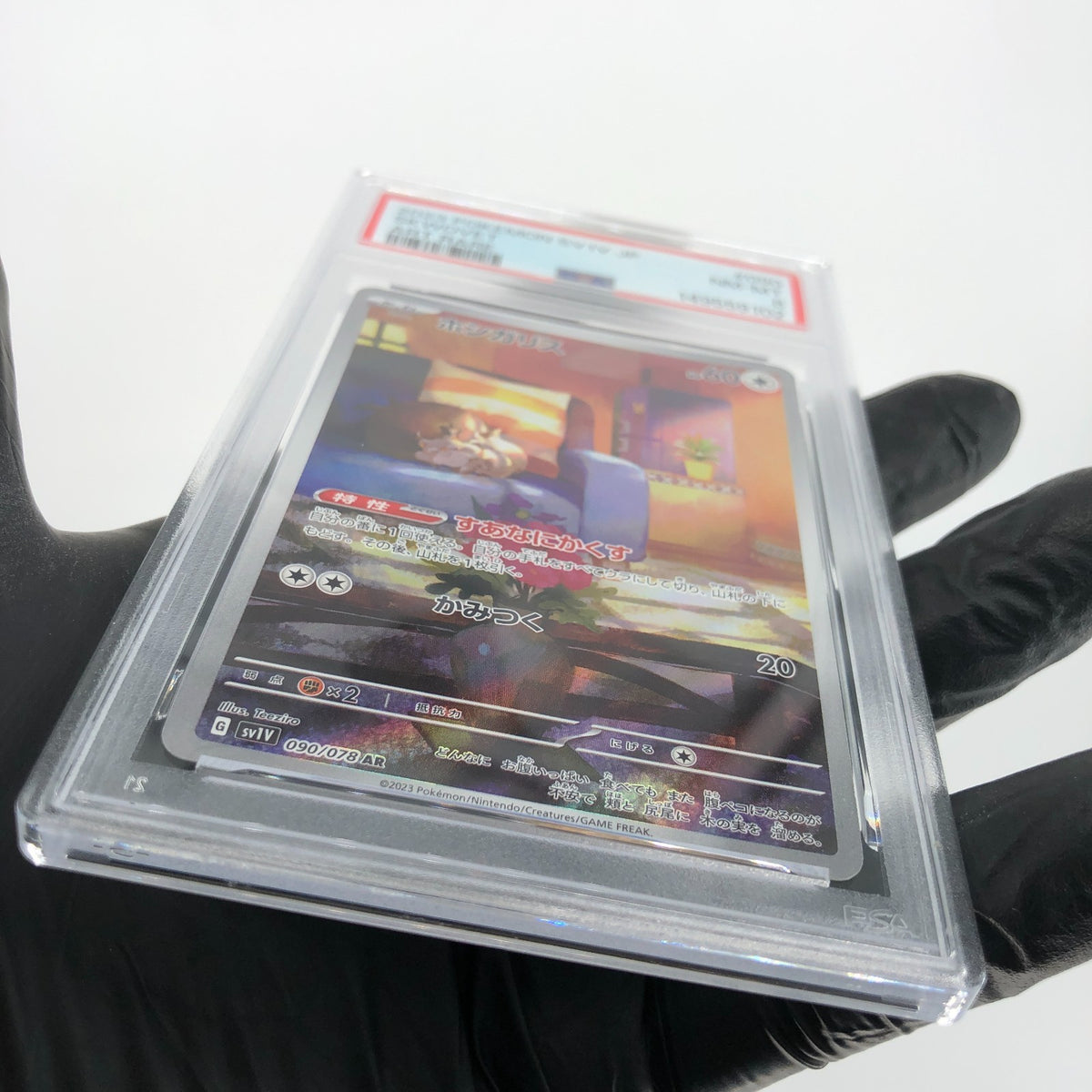 PSA 8 Pokemon Card Skwovet 090/078 AR SV1V Japanese Karte [8]