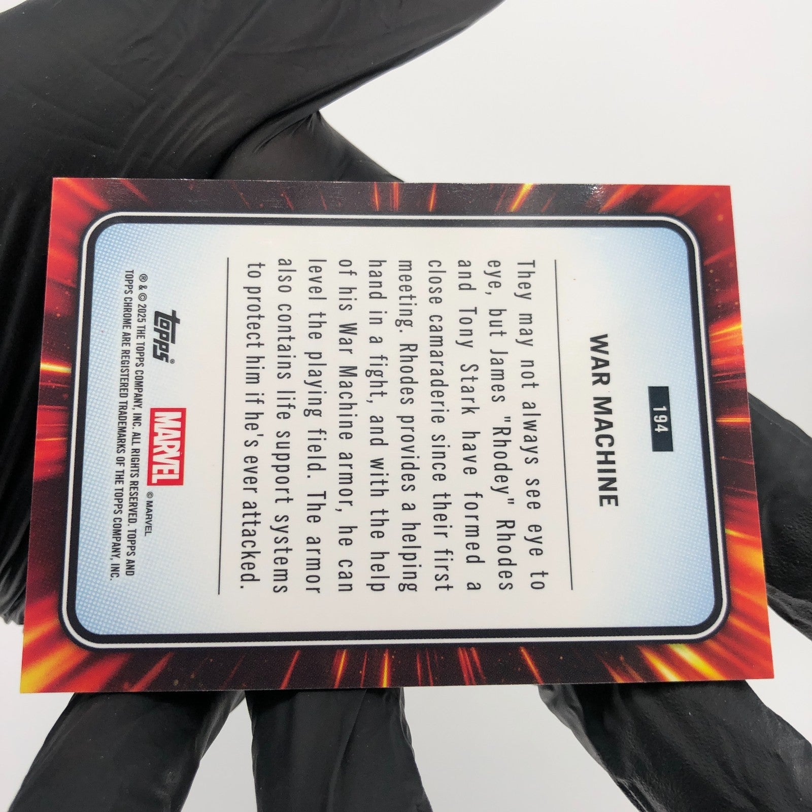 Marvel Card War Maschine 194 Yellow Lava Refractor Topps Chrome 2025 [NM]