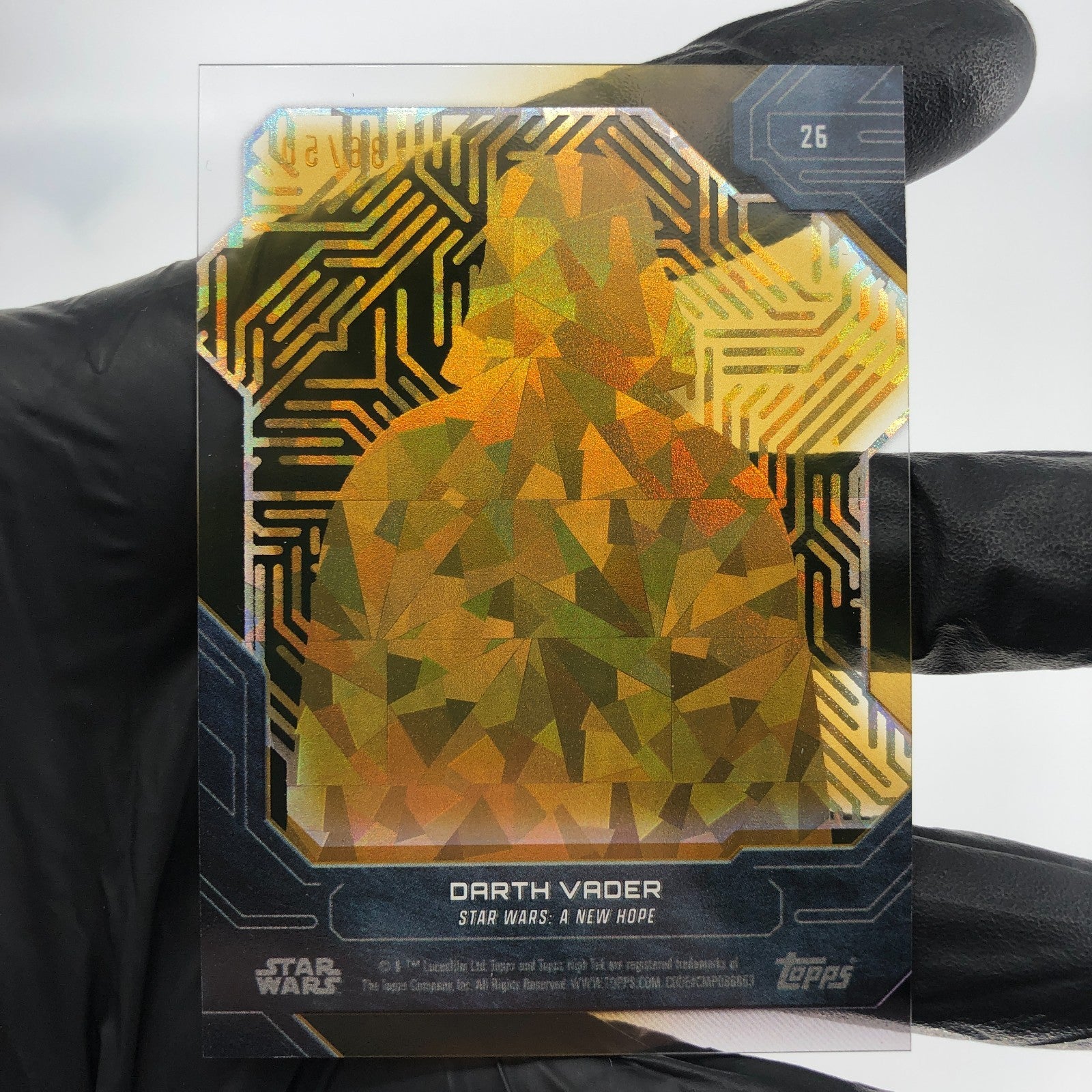 2024 Topps High Tek Star Wars Darth Vader 26 Gold Laser /50 Holo [NM]