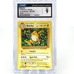 CGC 9 Pokemon Card Raichu 36/108 Evolutions 2016 Holo English Karte [9]
