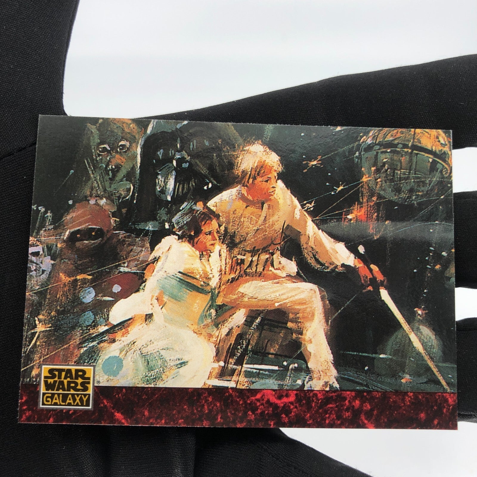 Star Wars Galaxy Card The Art Of 50 Topps Luke Skywalker Leia 1993 [Rank A]