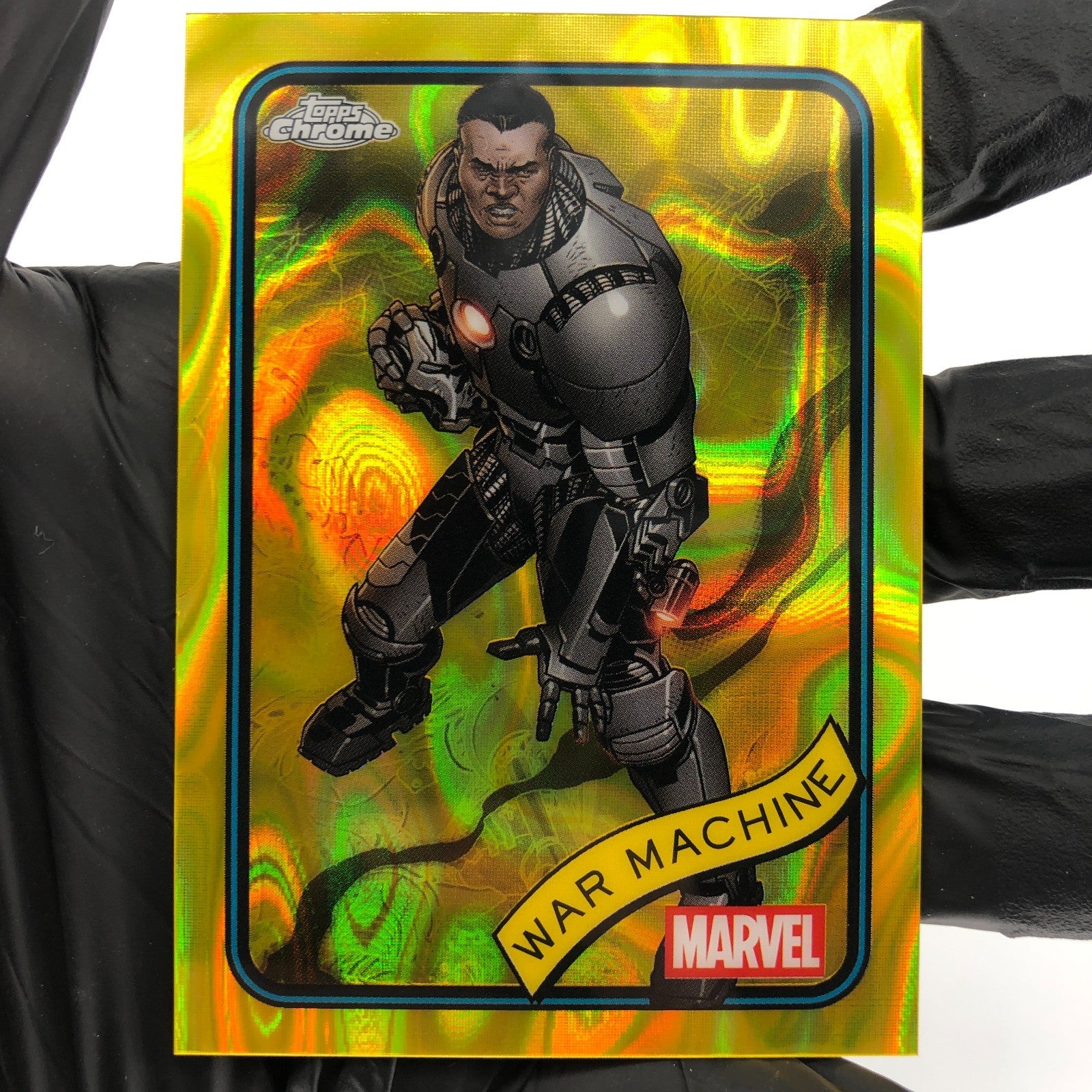Marvel Card War Maschine 194 Yellow Lava Refractor Topps Chrome 2025 [NM]
