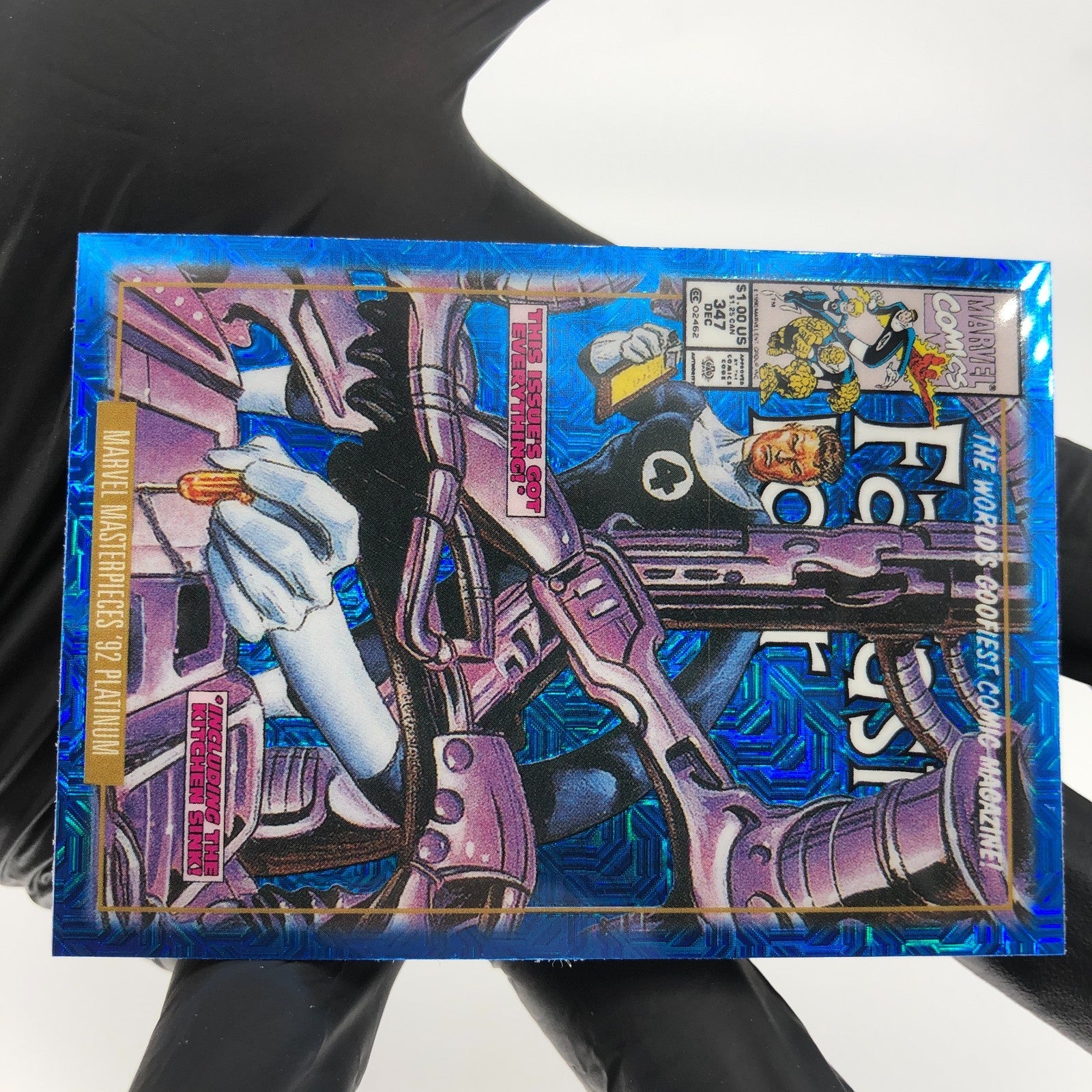 Marvel Card Mr. Fantastic Blue  Traxx 54-V  Fleer Upper Deck Masterpieces [NM]