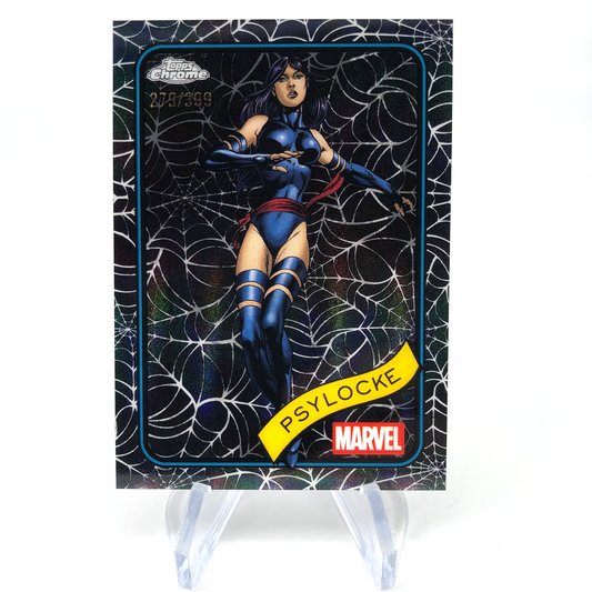 Marvel Card Psylocke 135 Black Web /399 Topps Chrome 2025 [NM]