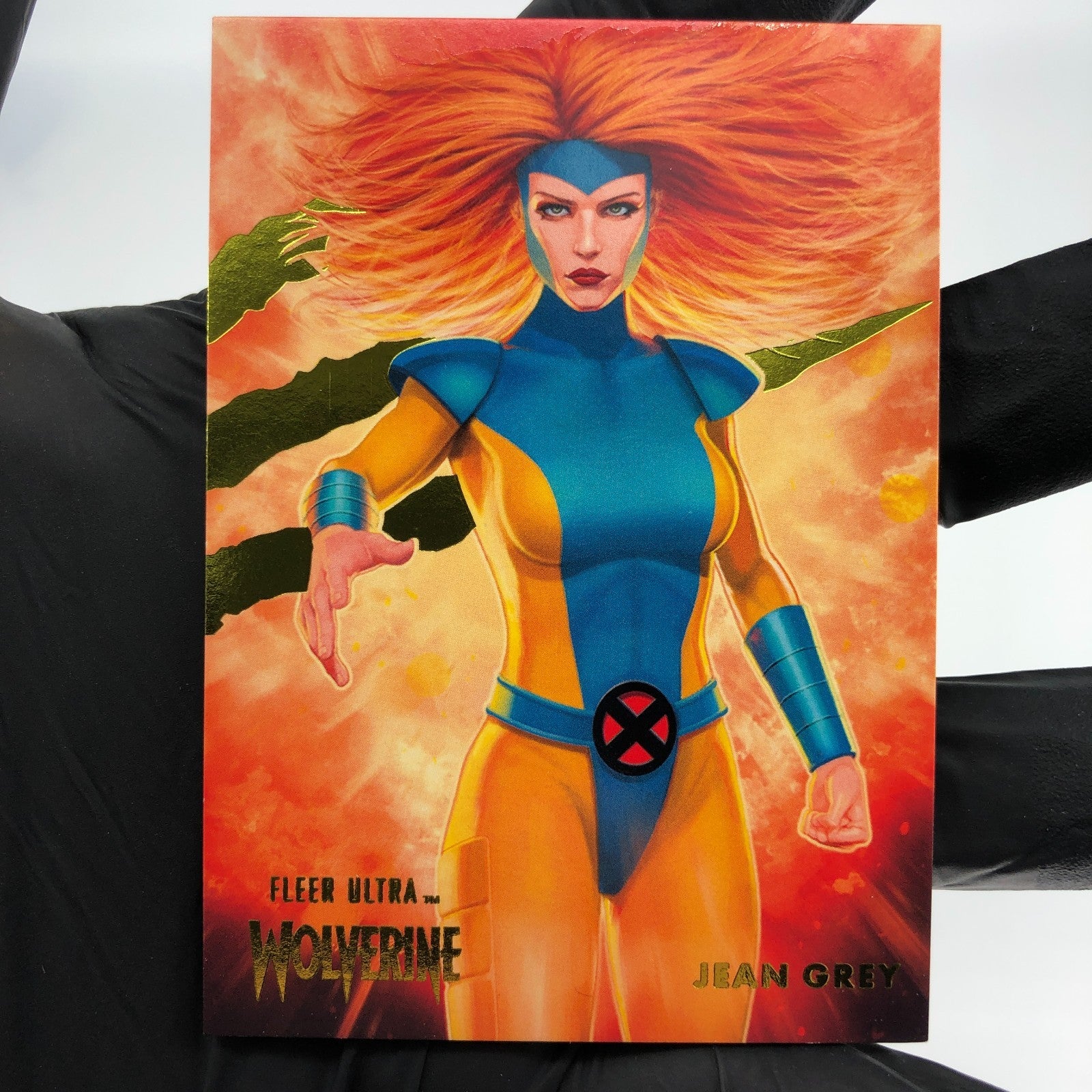 Marvel Card Jean Grey Gold /90 Fleer Upper Deck Ultra Wolverine [NM]