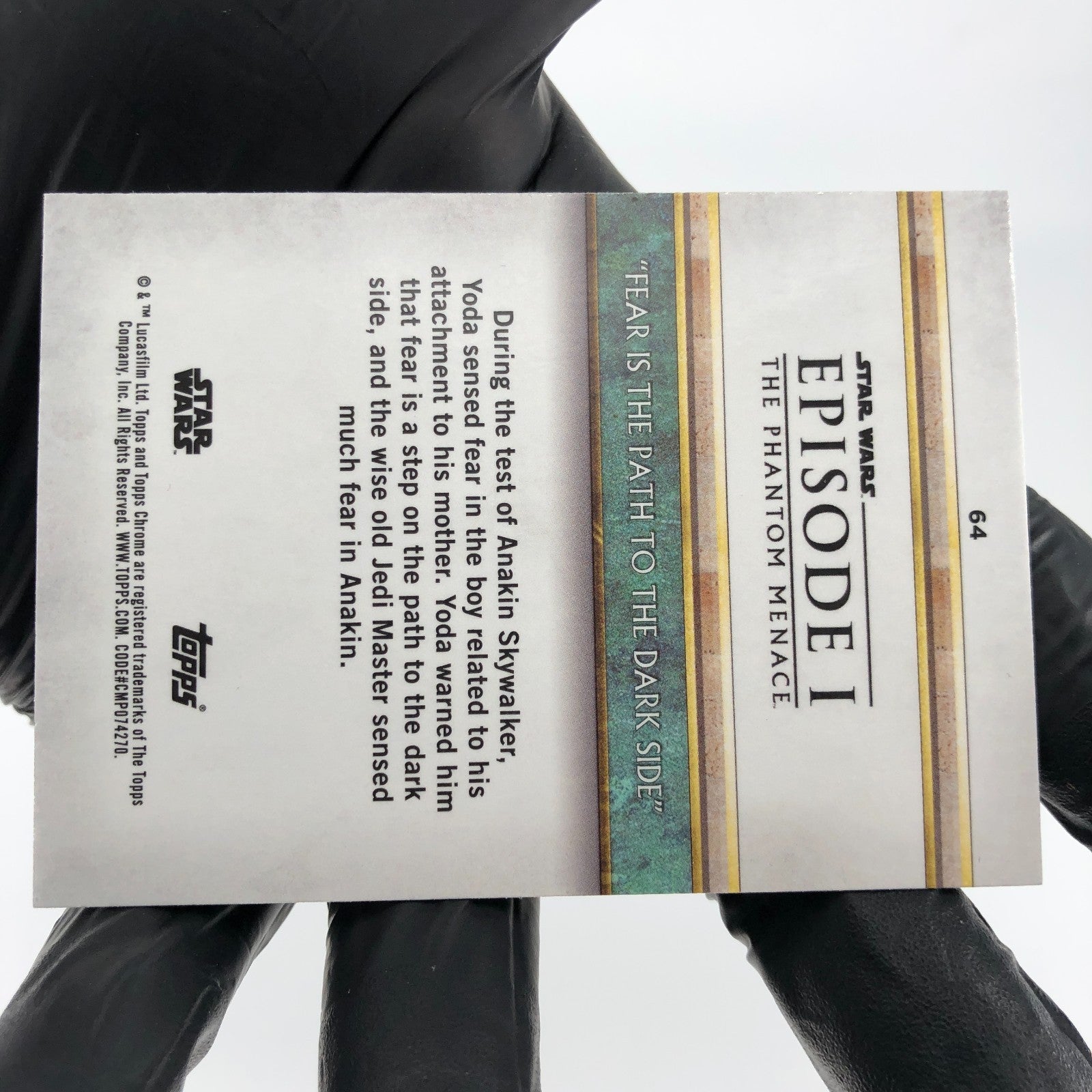 2024 Topps Star Wars Chrome Sapphire  Yoda 64 /99 Green [NM]