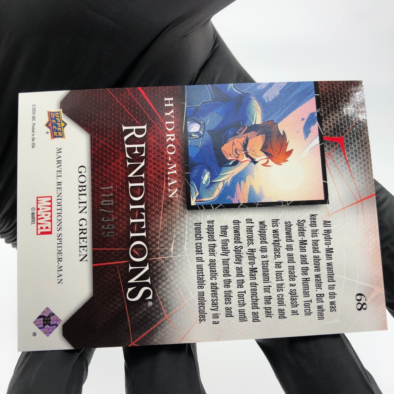 Marvel Card Hydro-Man 68 Green Goblin /399 Fleer Upper Deck Renditions [NM]