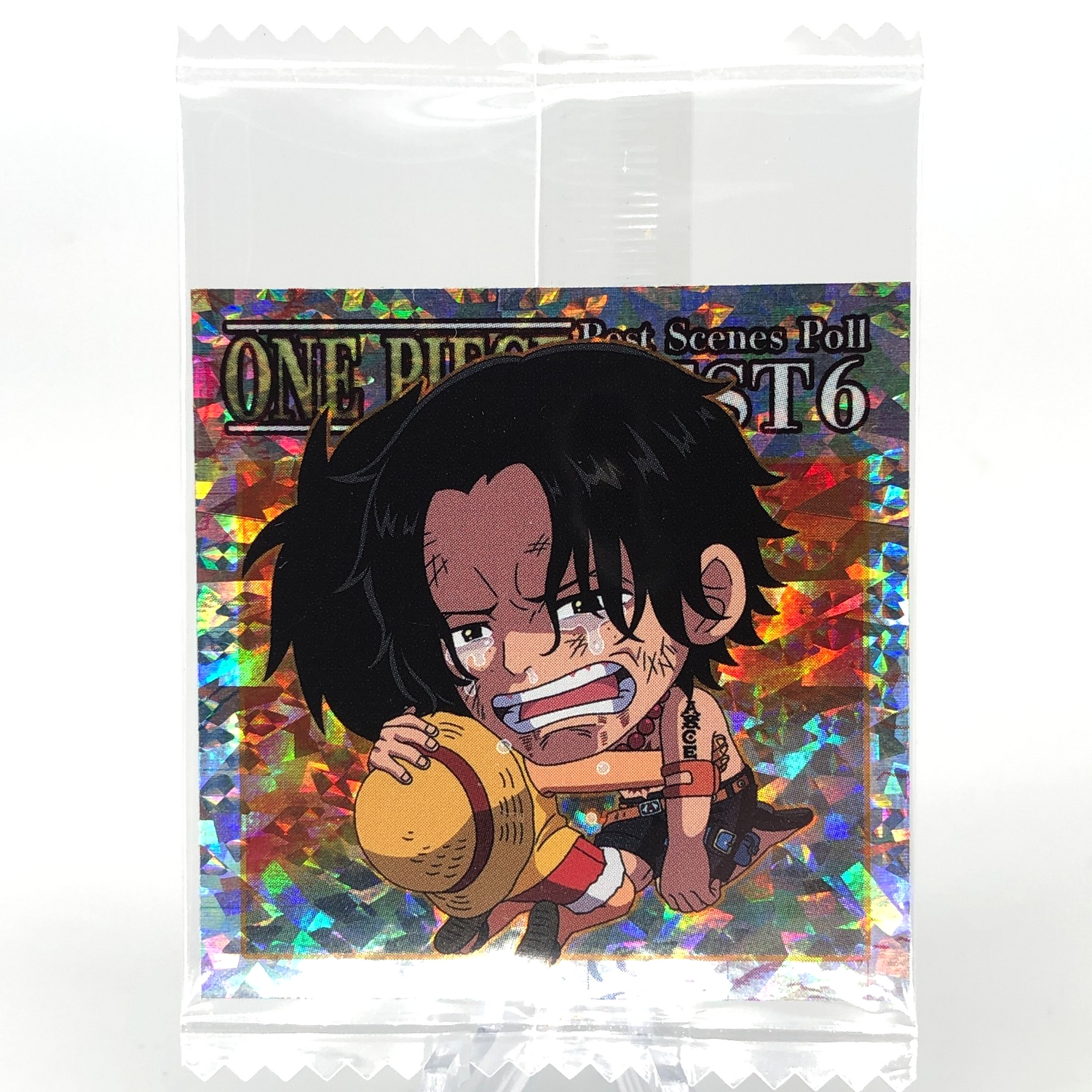 One Piece Luffy Ace SW11-28 GR Holo Wafer  Japanese [Sealed]