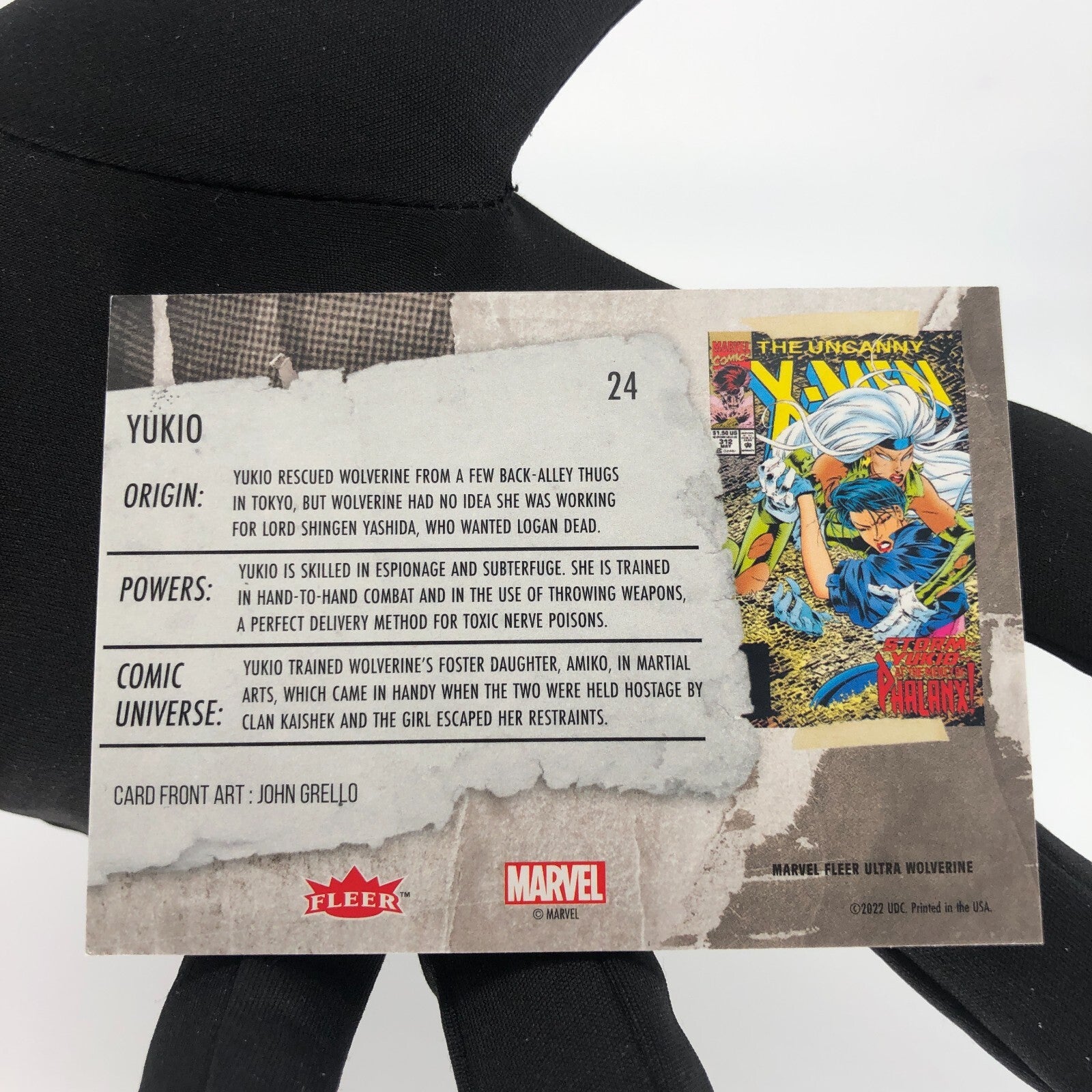 Marvel Card Yukio 24 Base Upper Wolverine Ultra [A]