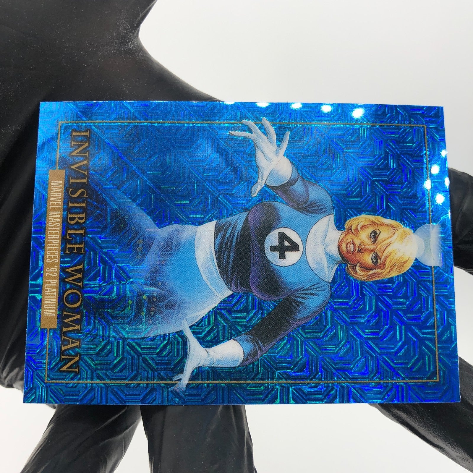 Marvel Card Invisible Woman Blue Traxx 39 Fleer Upper Deck Masterpieces [NM]