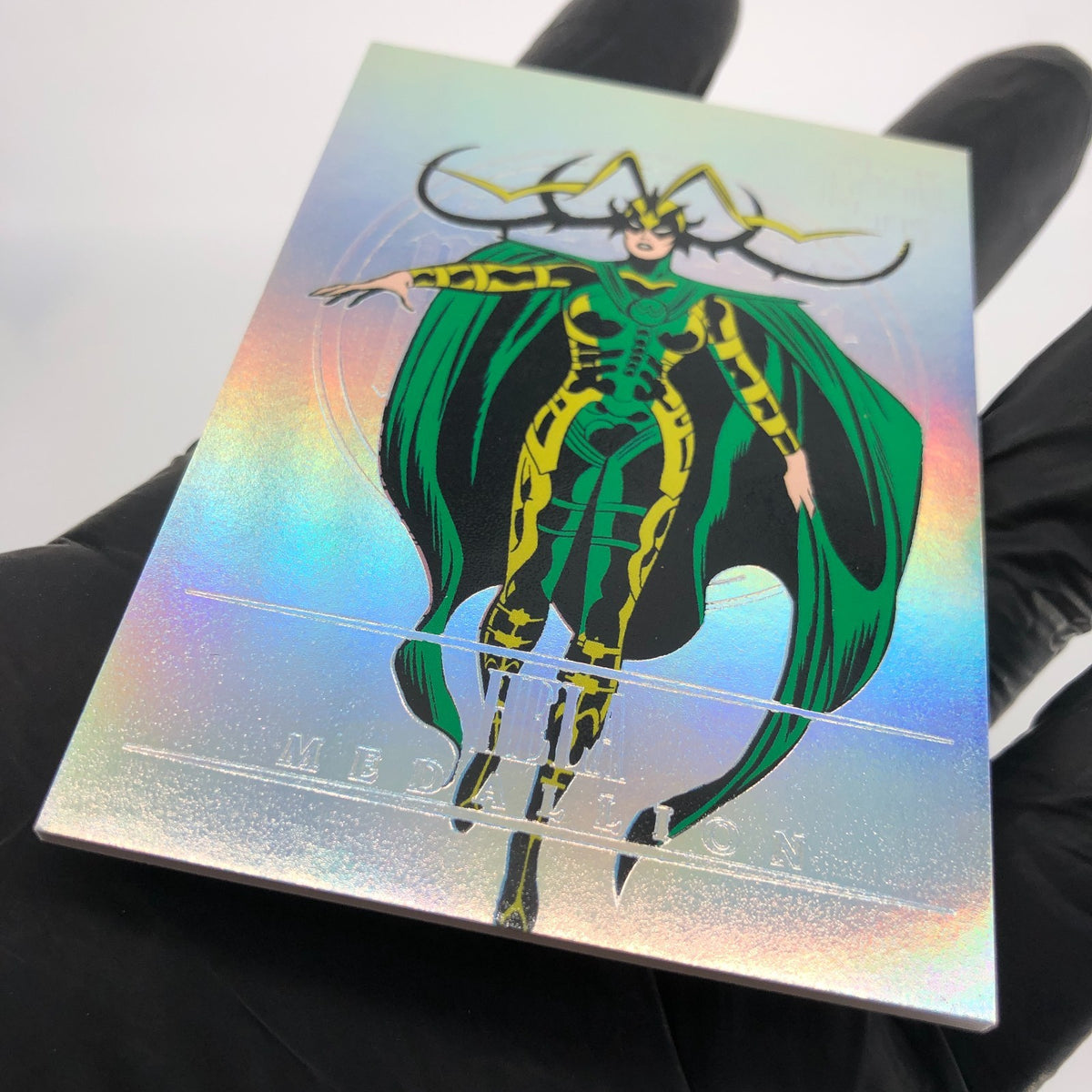 Marvel Card Hela M-18 Platinum /100 Midnight Sons 2022 Fleer Upper Deck [NM]