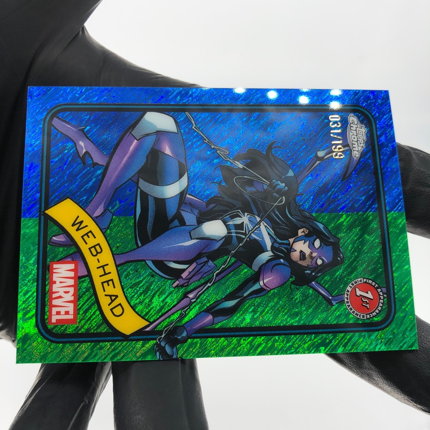 Marvel Card Web-Head 32 Blue Green Shimmer /199 Topps Chrome 2025 [NM]