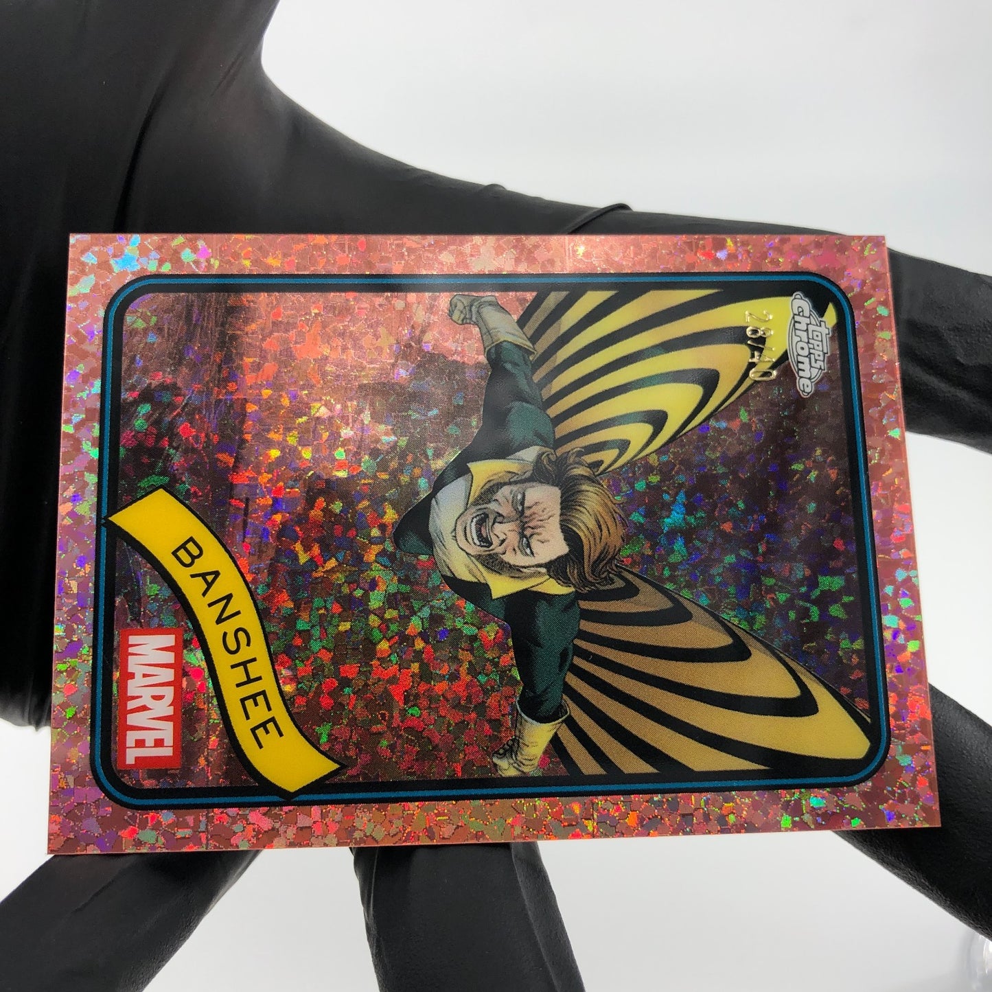Marvel Card Banshee 38 Rose Gold /40 Mini Diamond Topps Chrome 2025 [NM]