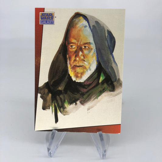 Star Wars Galaxy Card The Design Of 6 Topps Obi Wan 1993 [Rank A]