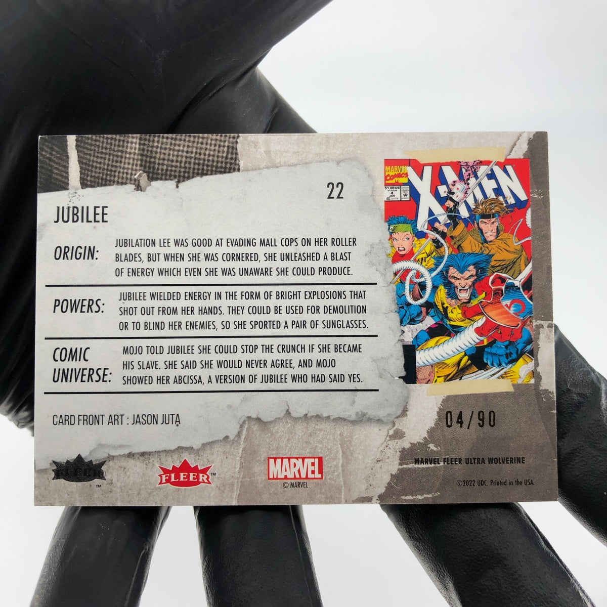 Marvel Card Jubilee 22 Gold /90 Fleer Upper Deck Ultra Wolverine [NM]