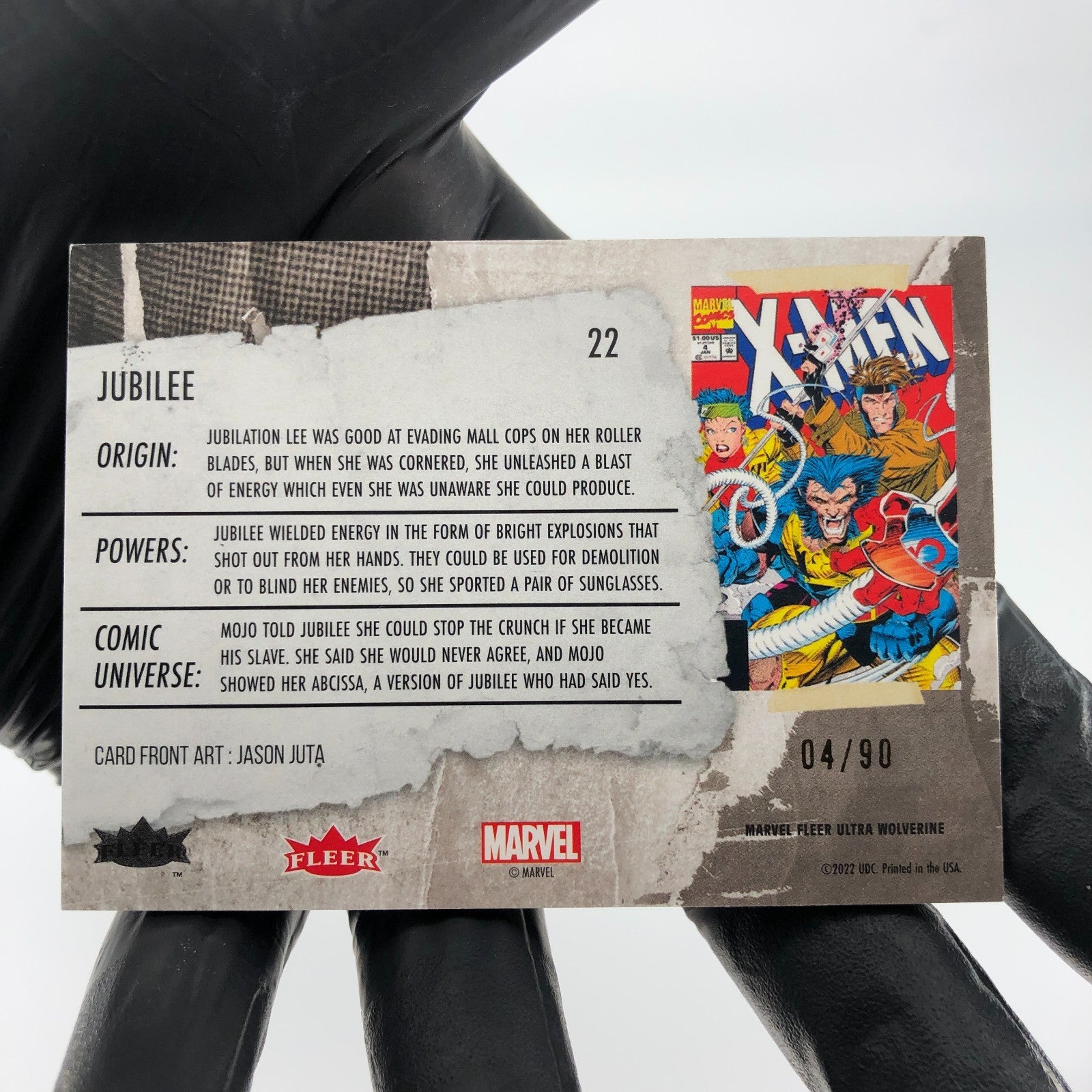 Marvel Card Jubilee 22 Gold /90 Fleer Upper Deck Ultra Wolverine [NM]