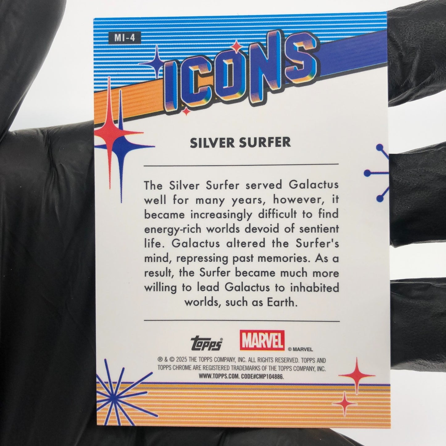 Marvel Card Silver Surfer MI-4 Icons Topps Chrome 2025 [NM]