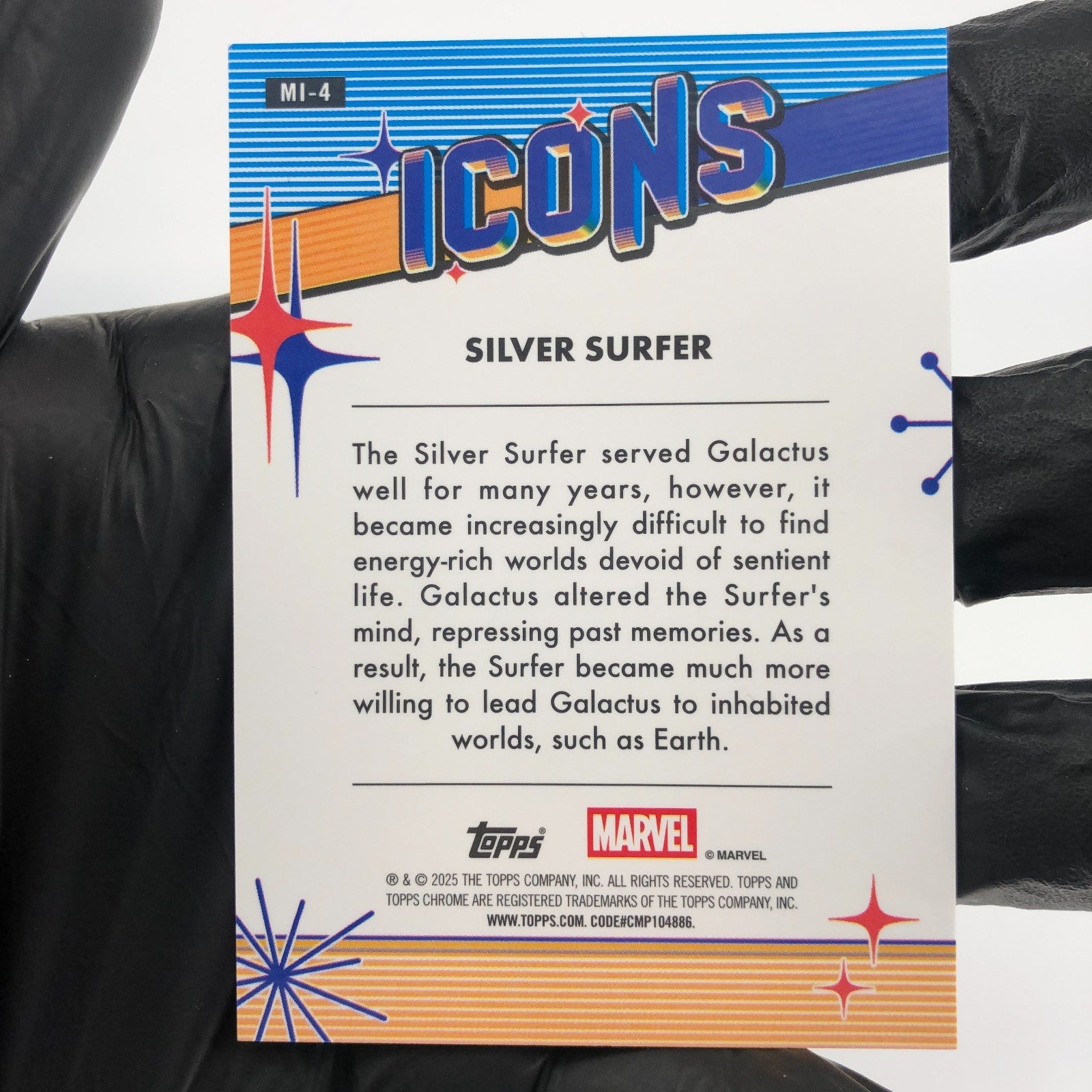 Marvel Card Silver Surfer MI-4 Icons Topps Chrome 2025 [NM]