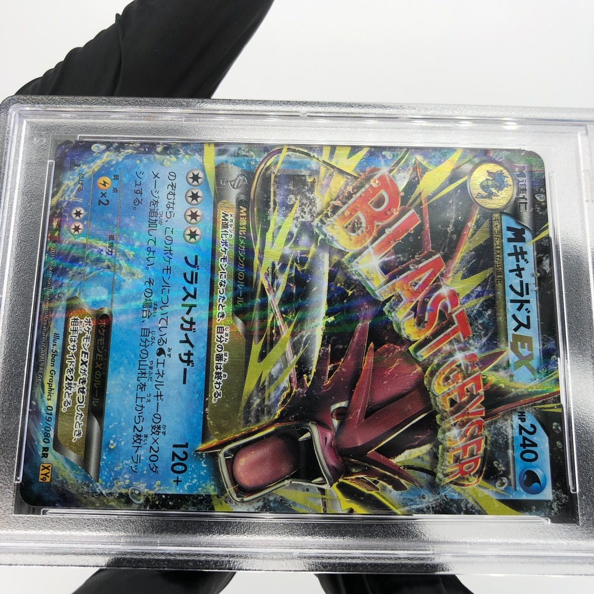 PSA 9 Pokemon Card Shiny Gyarados Ex 019/080 RR 1.Edition XY9 Japanese Karte [9]