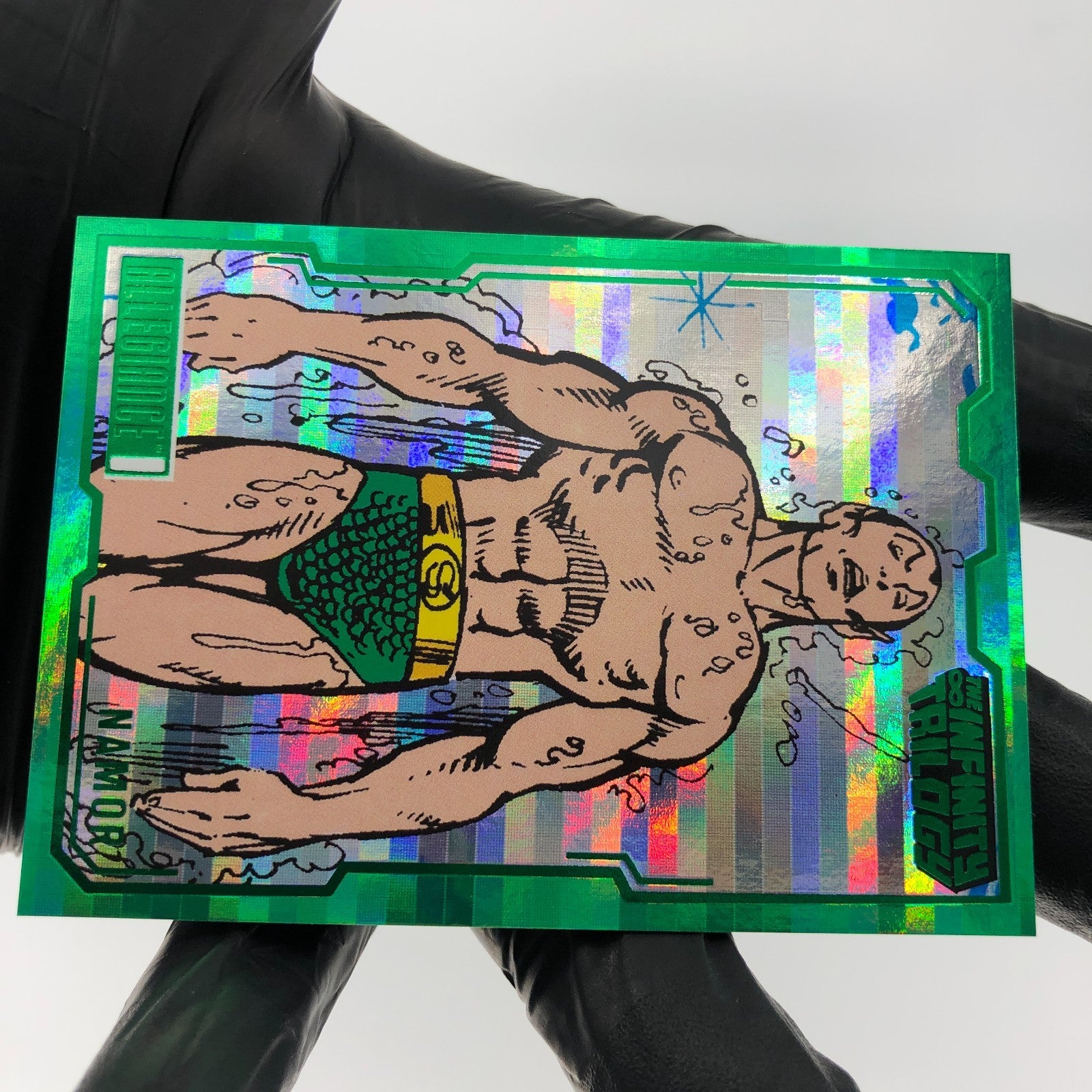 Marvel Card Namor 28 Green Racer /5 Infinity Allegiance Upper Deck [NM]