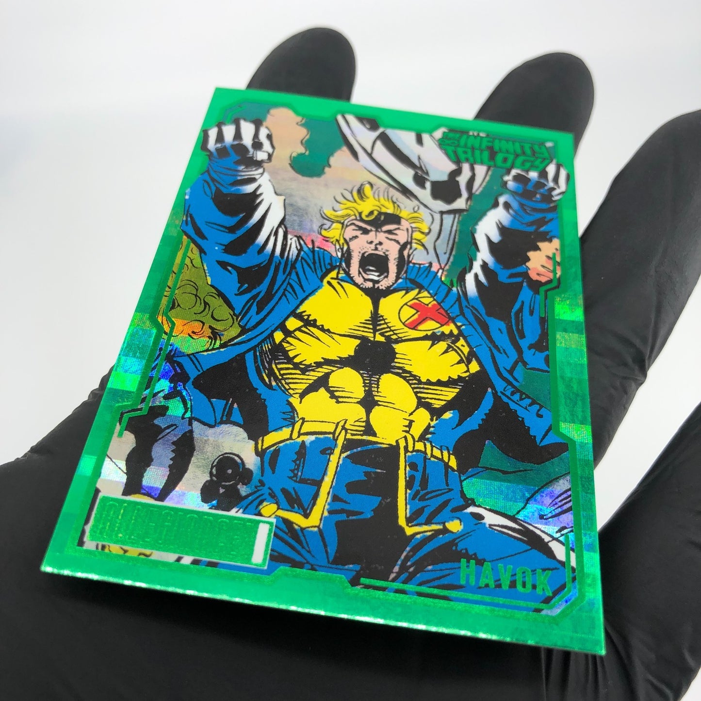 Marvel Card Havok 53 Green /5 Infinity Allegiance Upper Deck [NM]