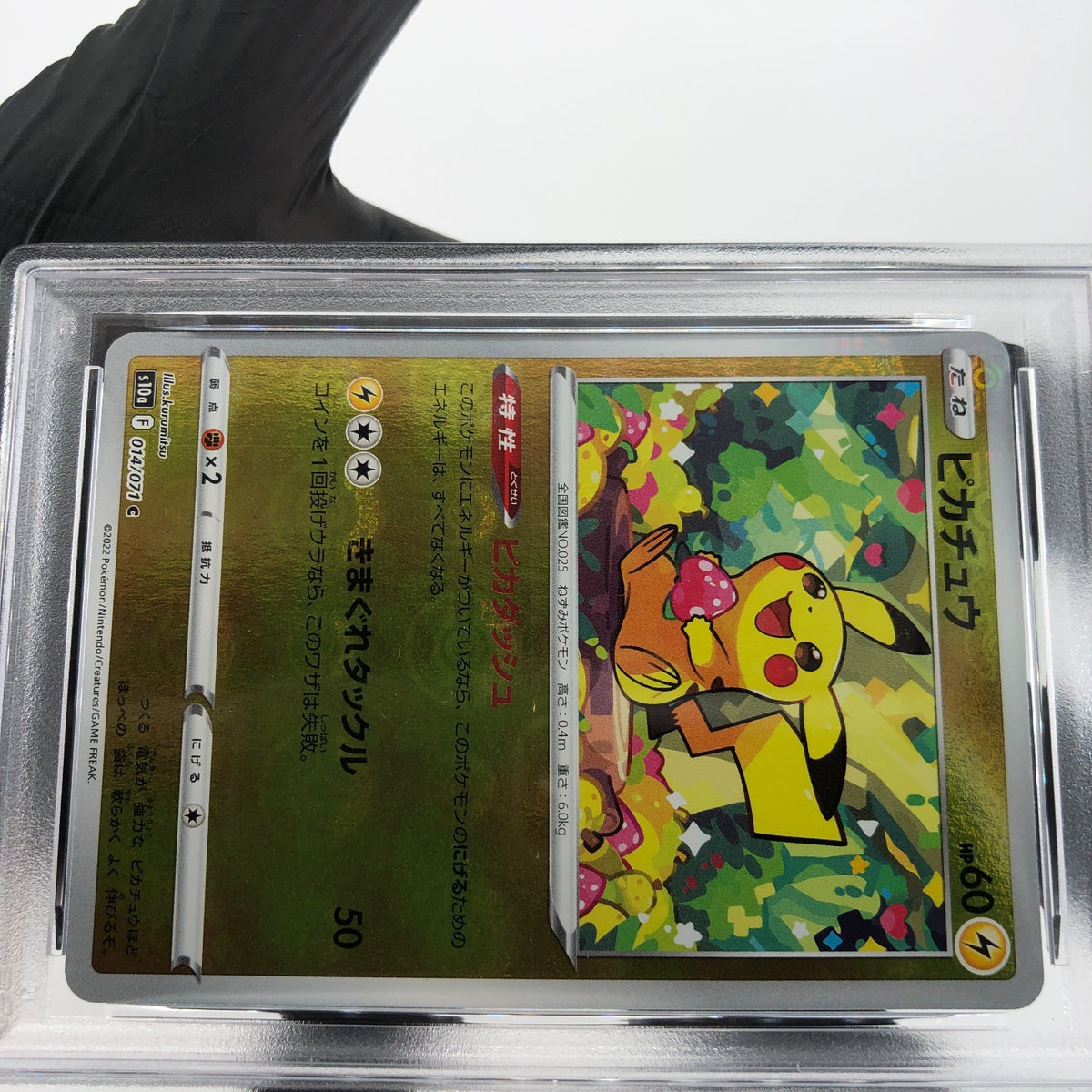 PSA 9 Pokemon Card Pikachu 014/071 C Reverse Pokeball S10a Japanese Karte [9]