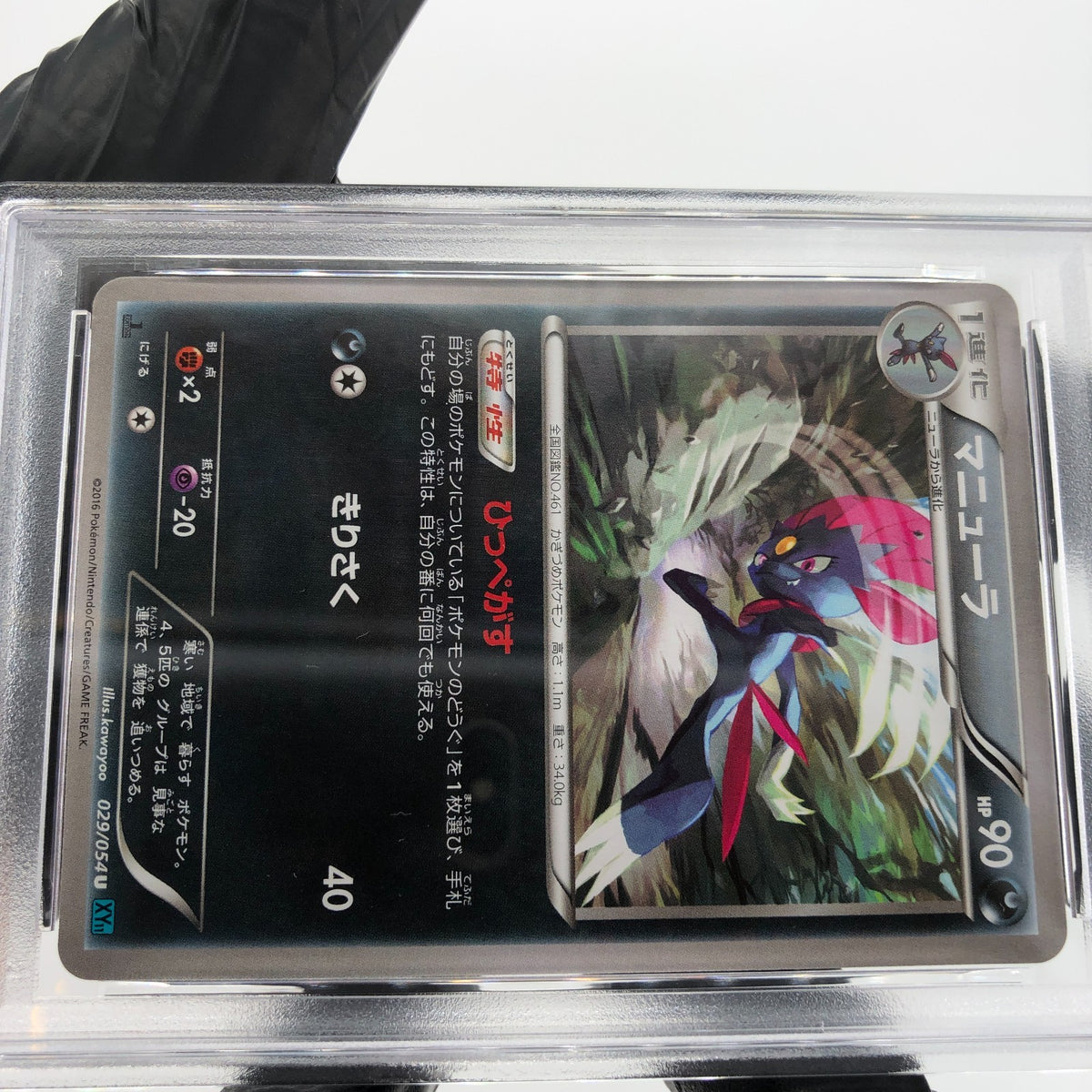 PSA 9 Pokemon Card Weavile 029/054 U 1.Edition XY11 Japanese Karte [9]