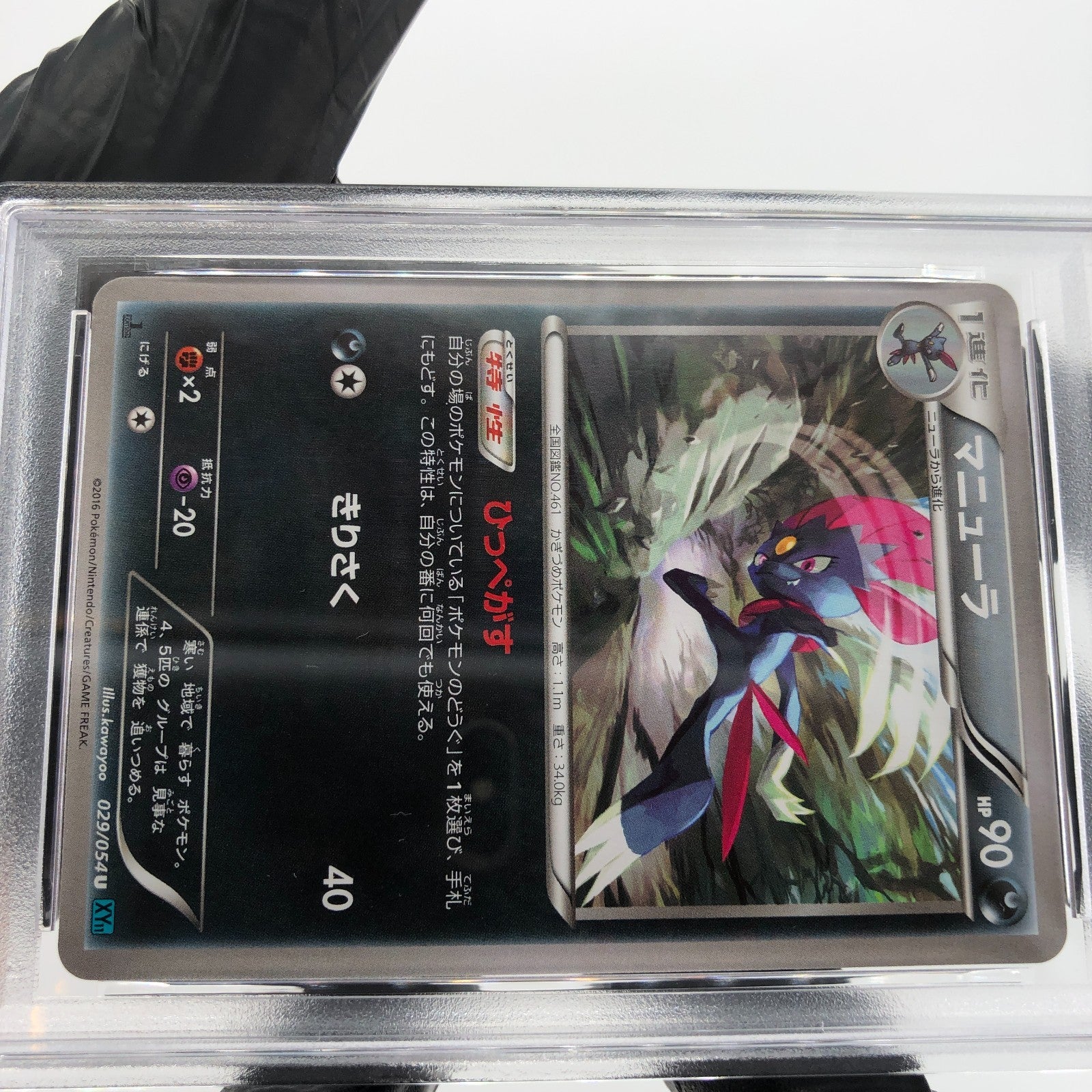 PSA 9 Pokemon Card Weavile 029/054 U 1.Edition XY11 Japanese Karte [9]