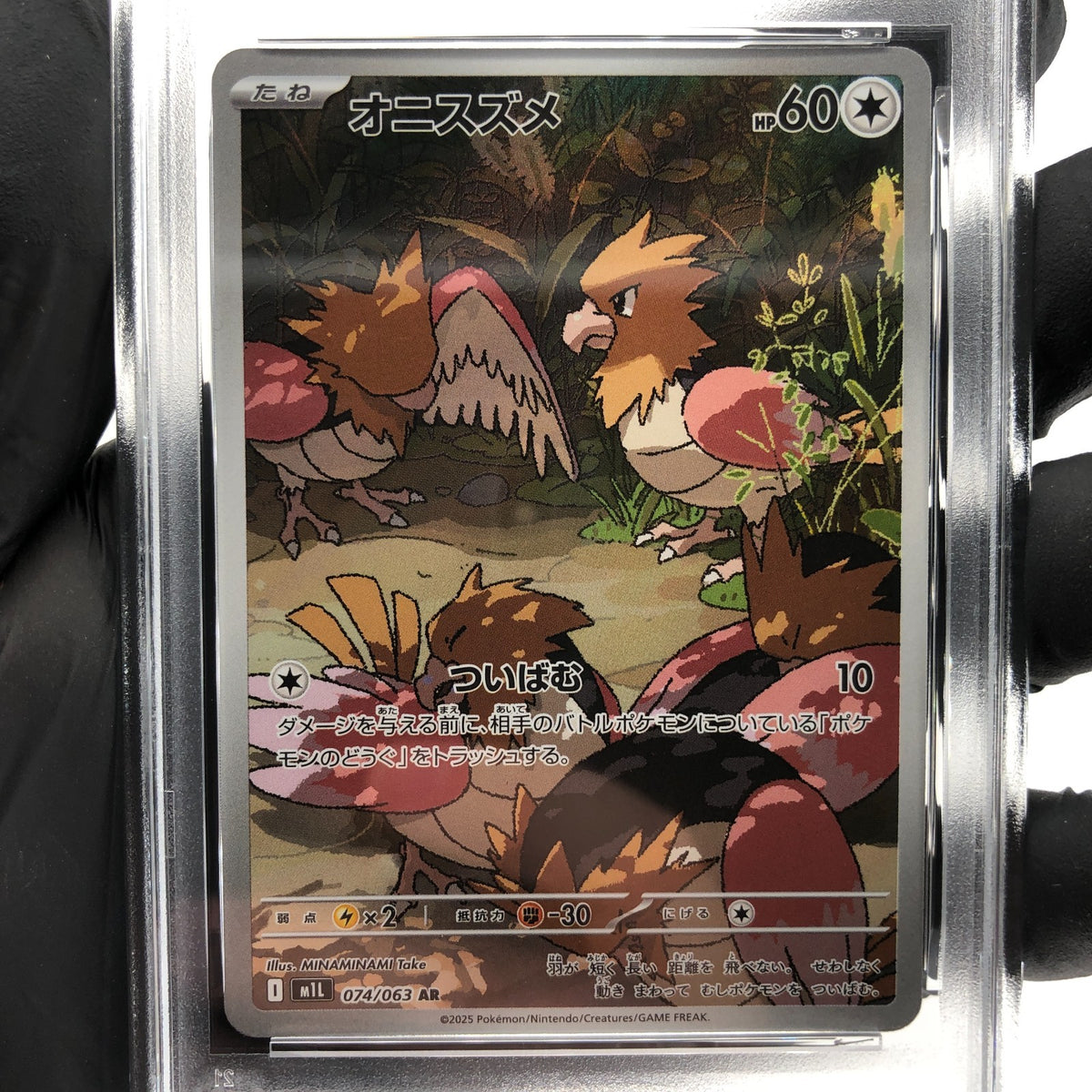 PSA 10 Pokemon Card Spearow 074/063 AR M1L  Japanese Karte [10]