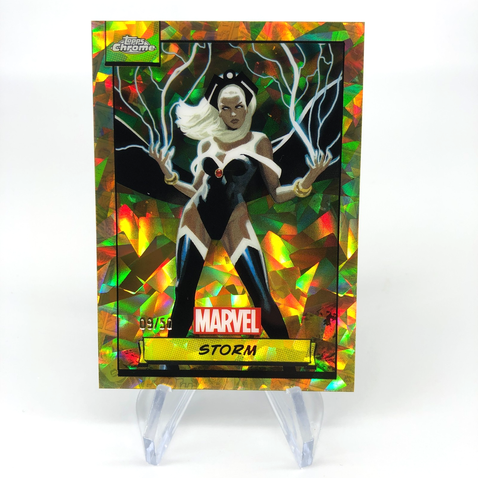 Marvel Card Storm 28 Gold /50 Refractor Topps Sapphire 2025 [NM]