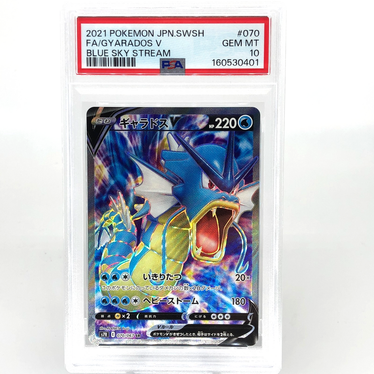 PSA 10 Pokemon Card Gyarados V 070/067 SR S7R Japanese Karte [10]