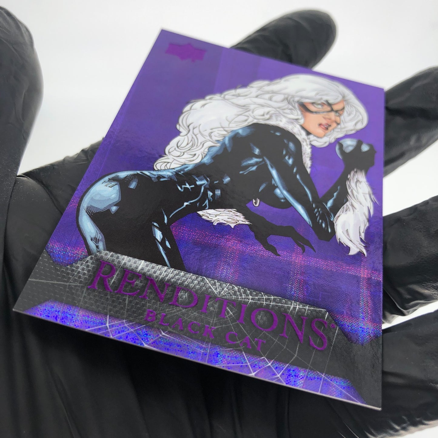 Marvel Card Black Cat 75 Purple Tie /99 Renditions 2024 Upper Deck [NM]