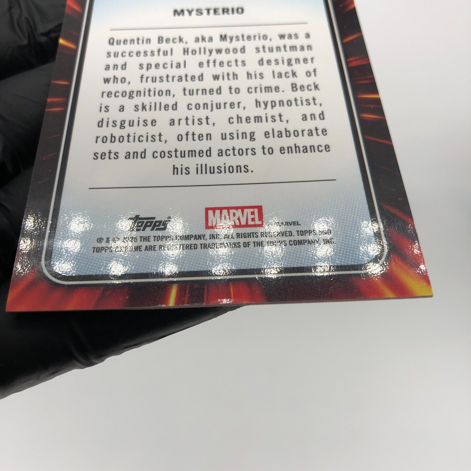 Marvel Card Mysterio 115 Rose Gold /40 Mini Diamond Topps Chrome 2025 [NM]
