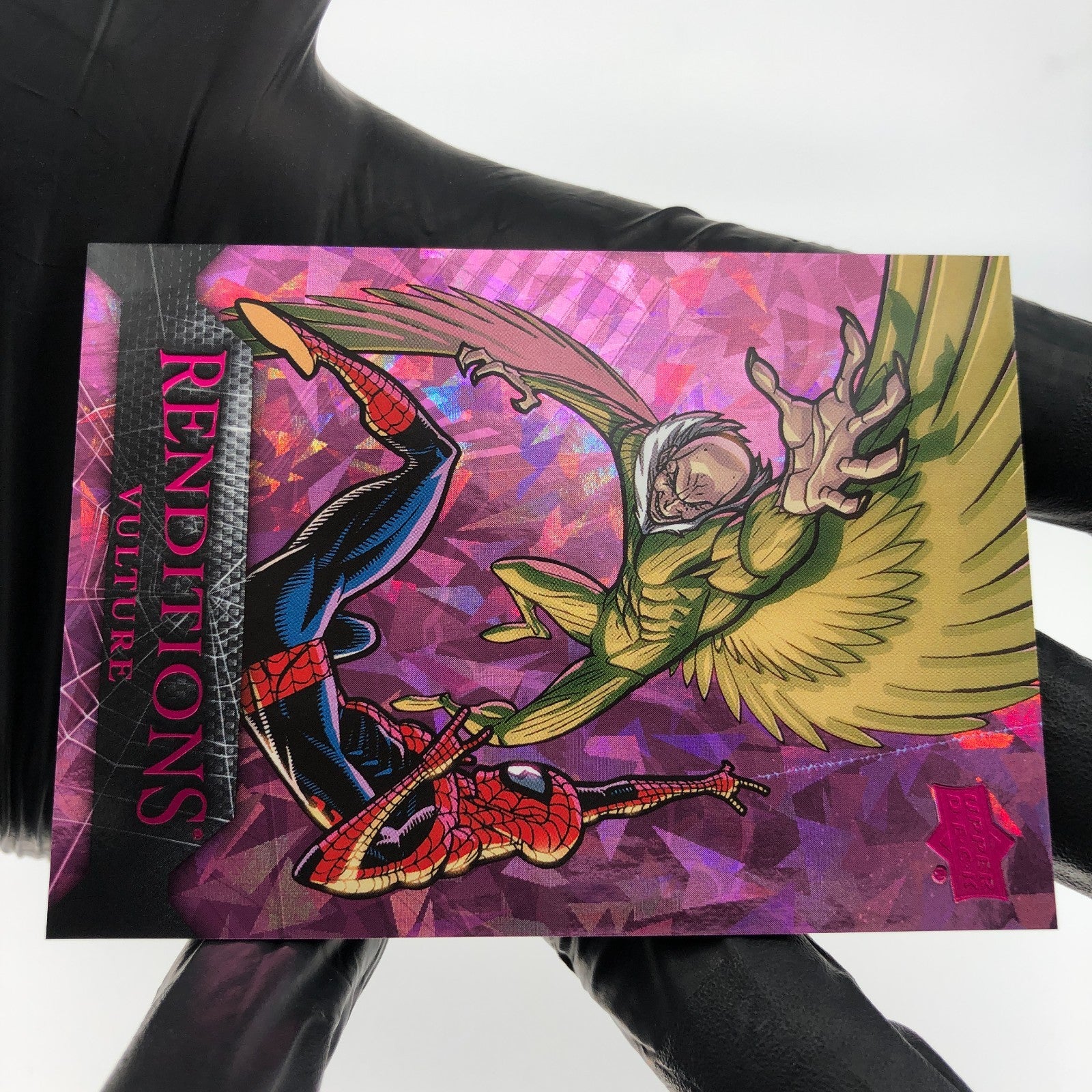 Marvel Card Vulture Spider-Man 14 Pink /199 Fleer Upper Deck Renditions [NM]