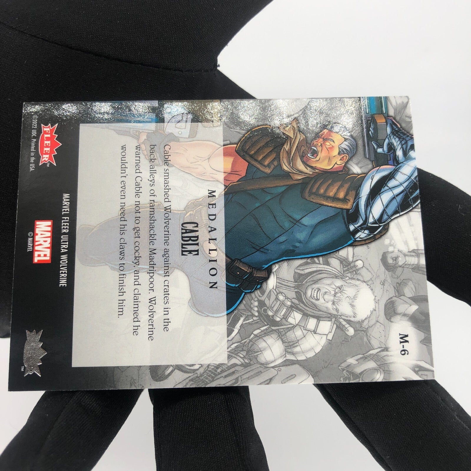Marvel Card Cable M-6 Medallion Fleer Upper Deck Wolverine Ultra [Rank A]