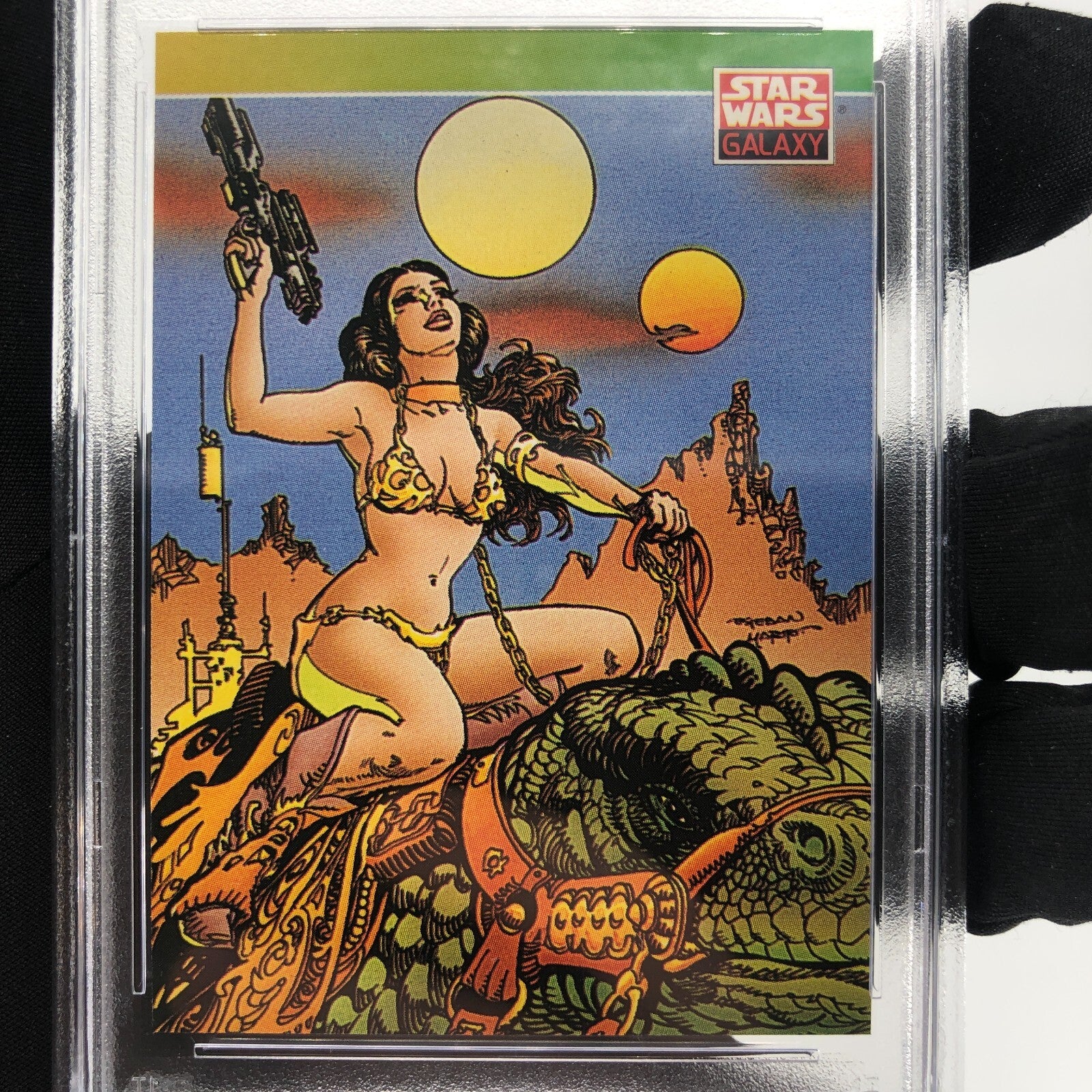 Star Wars PSA 9 Galaxy Card New Visions 108 Topps Leia Esteban Maroto 1993 [9]