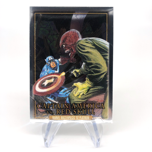 Marvel Card Captain America Vs Red Skull BS-5 Fleer Upper Deck Masterpieces [NM]