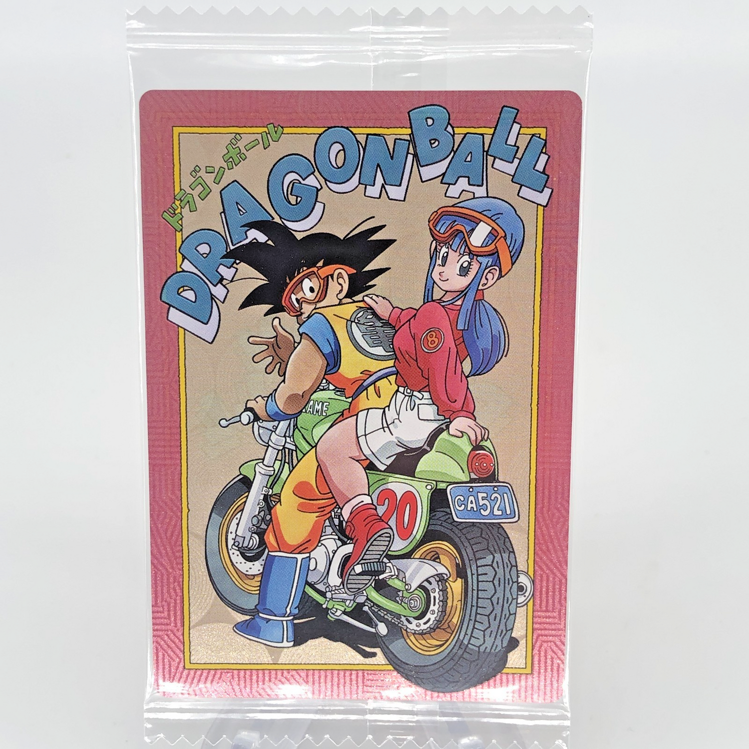 Dragonball Son Goku Bulma 3-29 Itajaga Wafer Card DBS Holo japanese [Sealed]