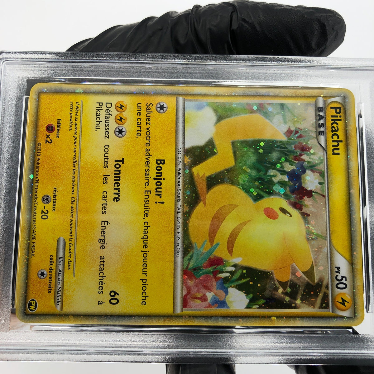 PSA 10 Pokemon Card Pikachu PW World Collection Holo French Japanese Karte [10]