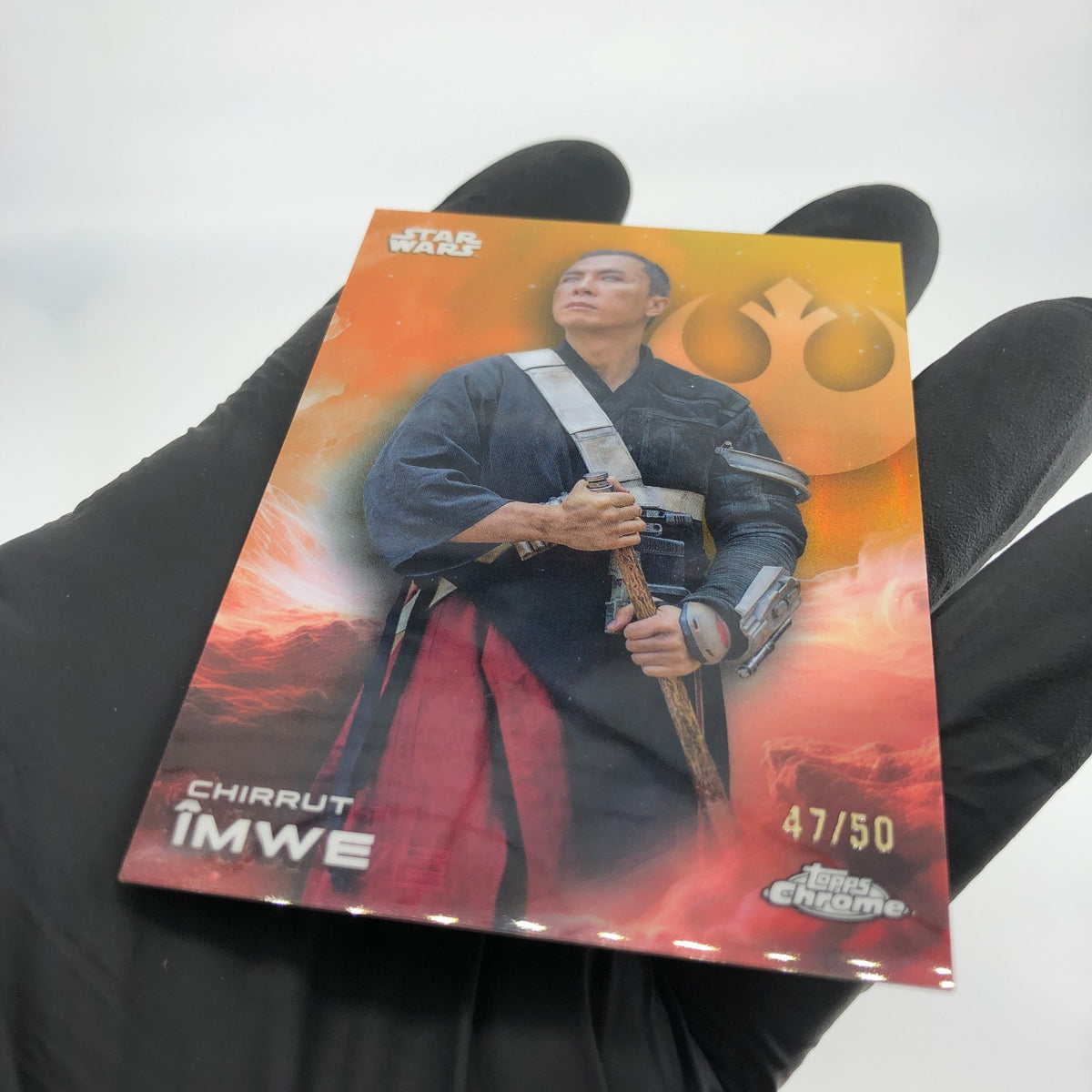 2025 Topps Chrome Star Wars Chirrut Imwe  24 /50 Holo [NM]