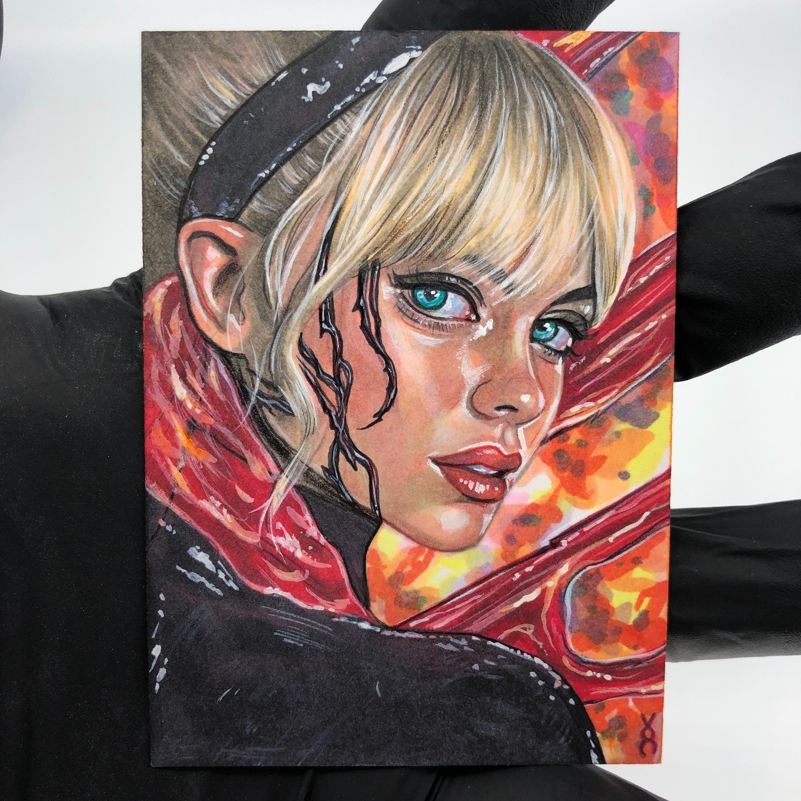Marvel Sketch Card Ghost Spider Gwenom Artist Veronica O Connell 2026 [NM]